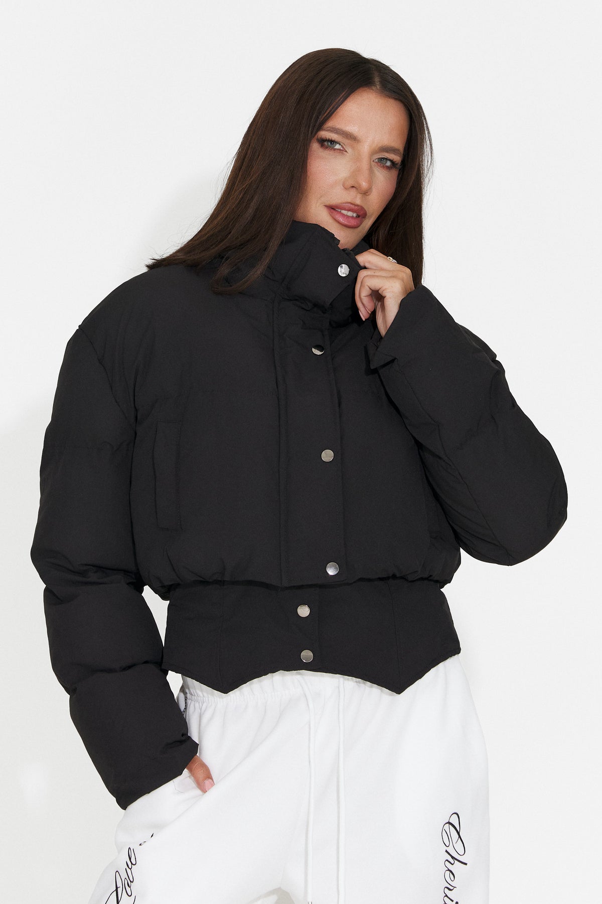 Geaca casual neagra Briouna Bogas