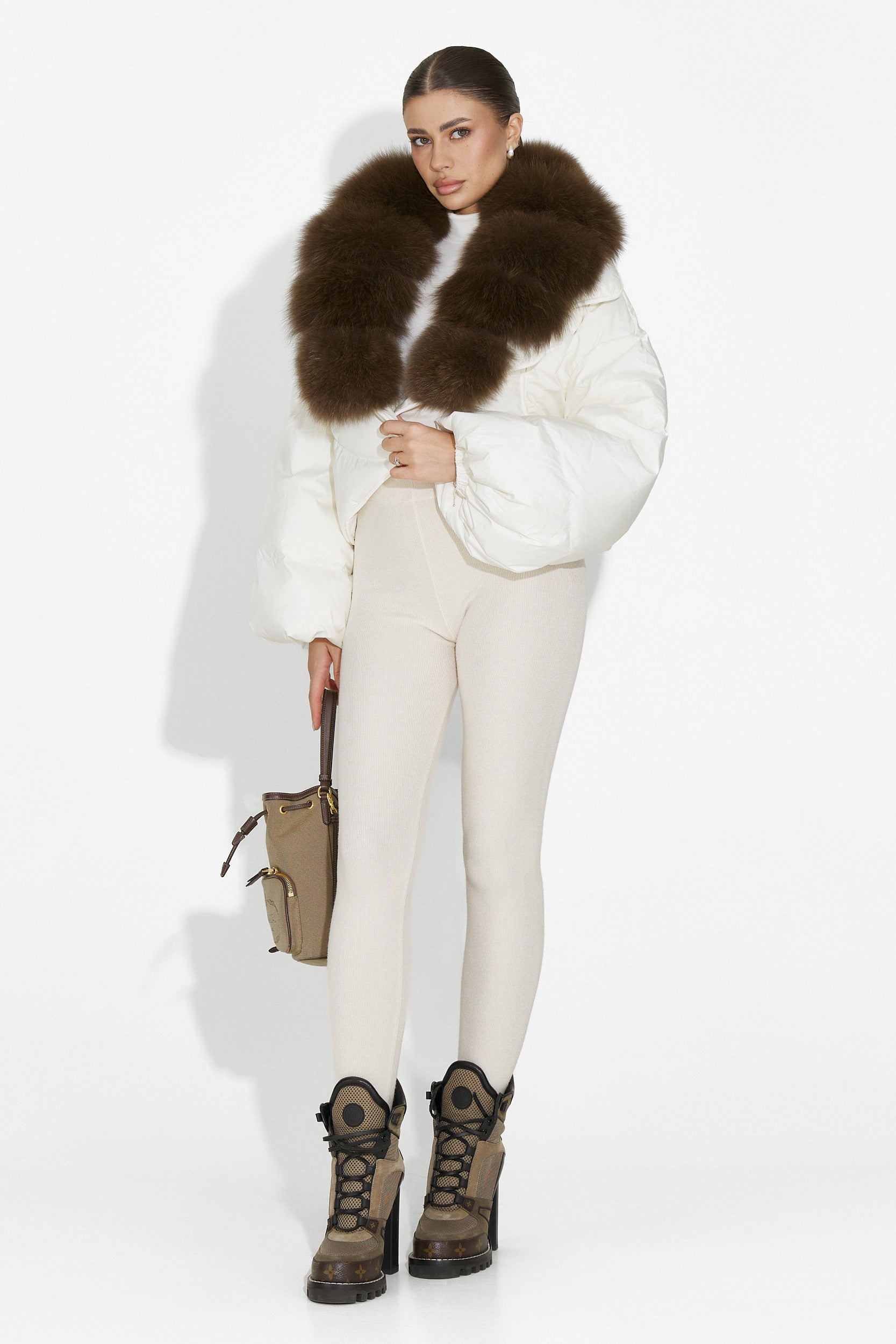 Selvoria Bogas bézs női dzseki