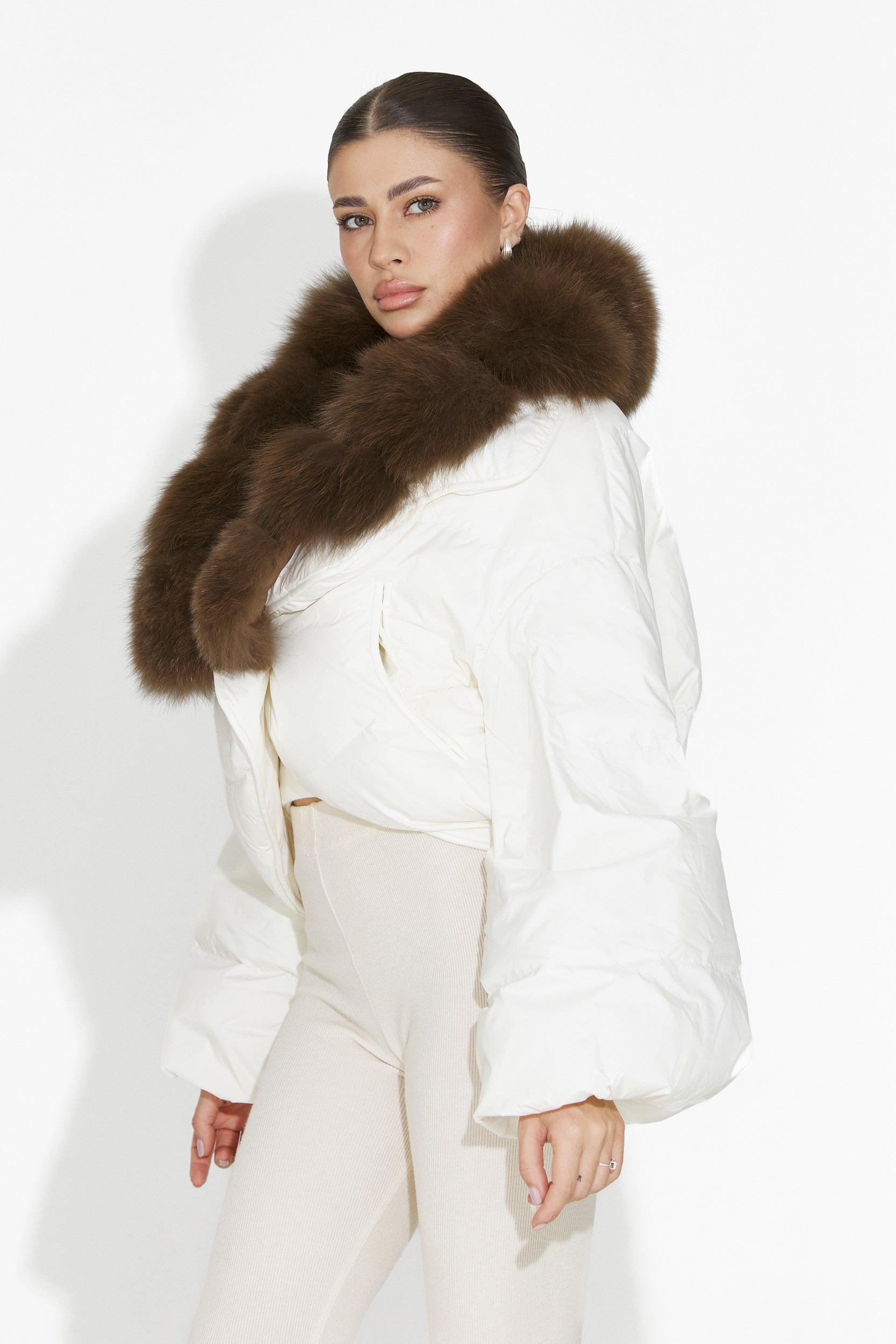 Selvoria Bogas bézs női dzseki