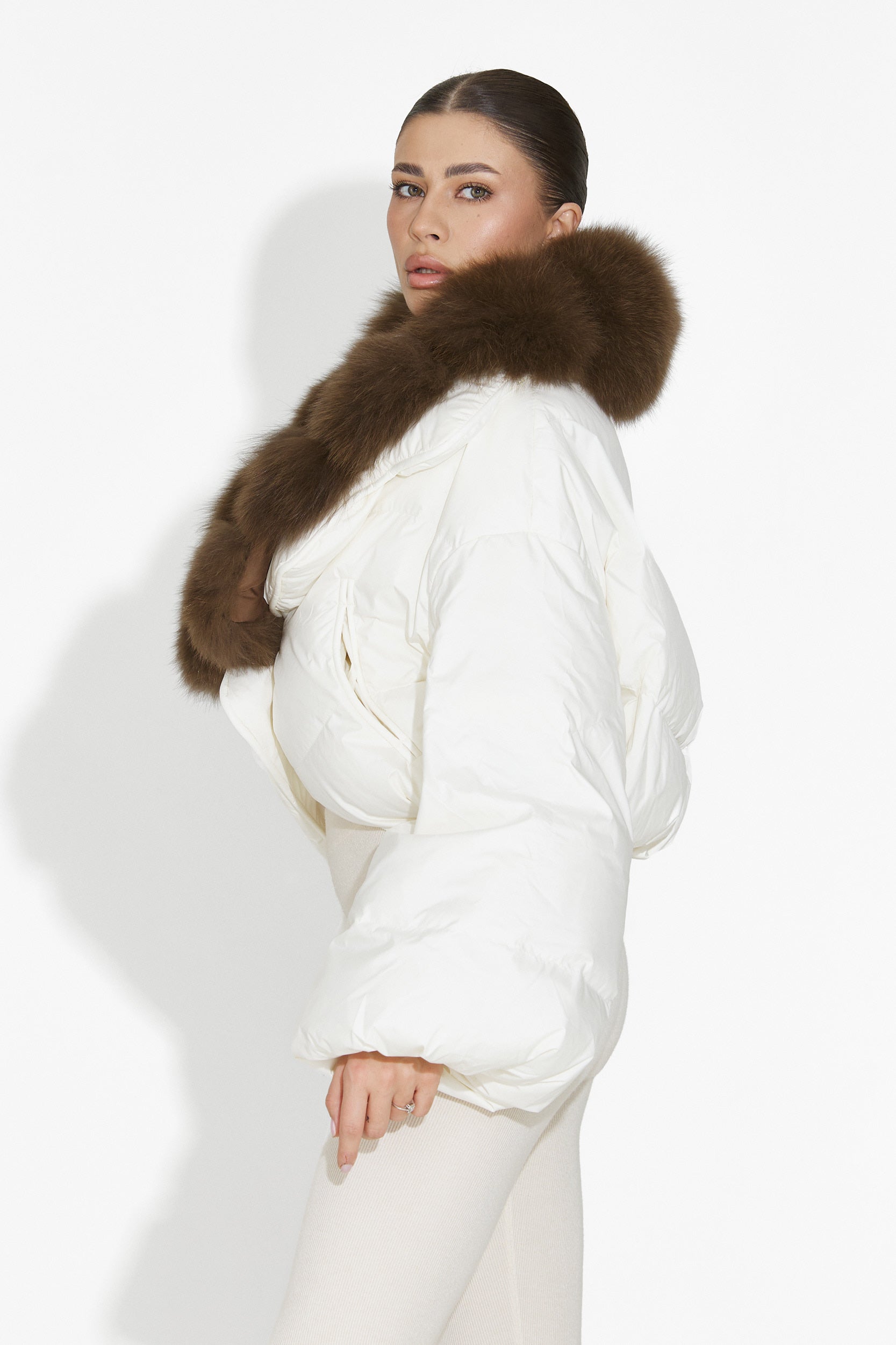 Selvoria Bogas bézs női dzseki