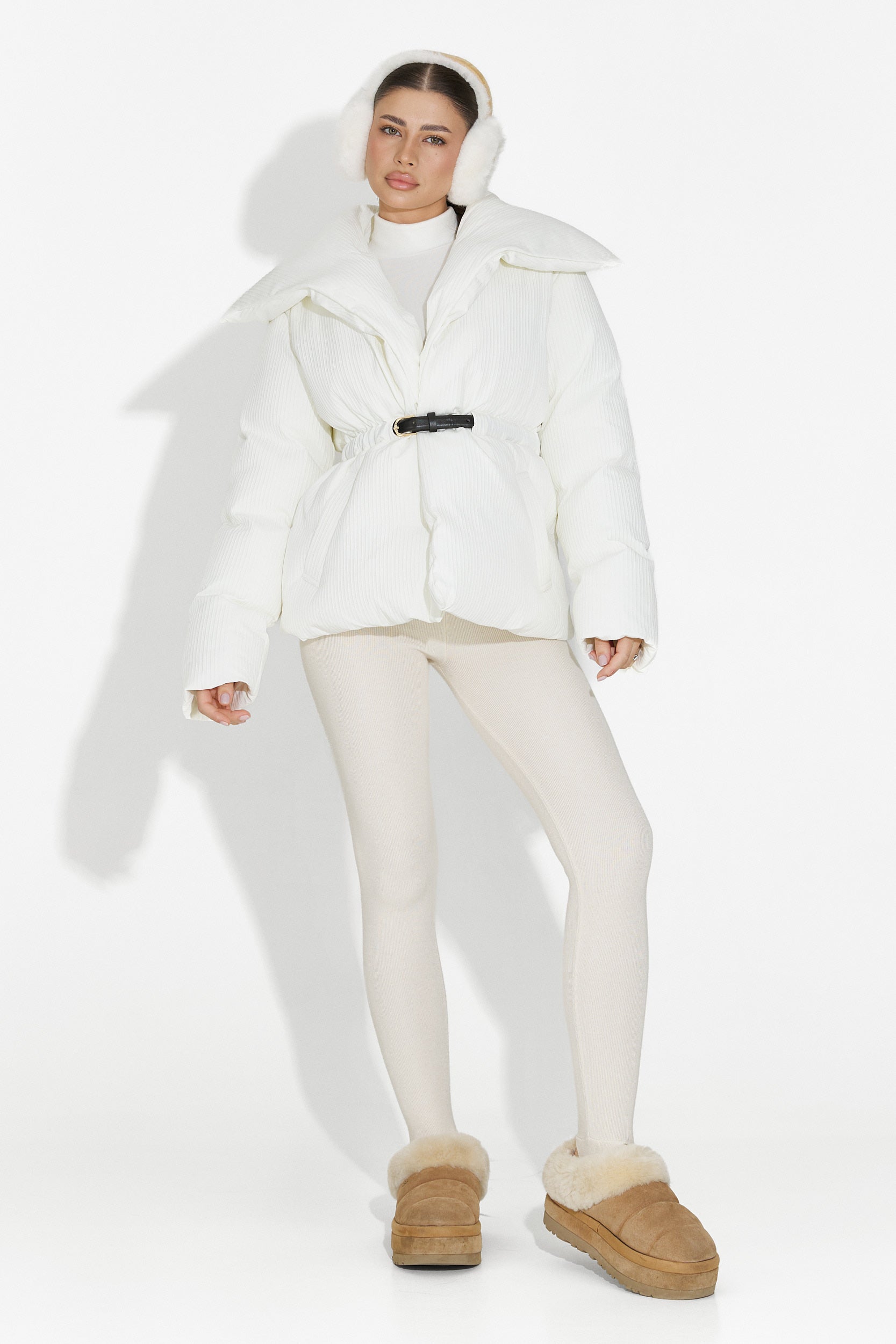 Eonica Bogas Casual Fehér Női Dzseki