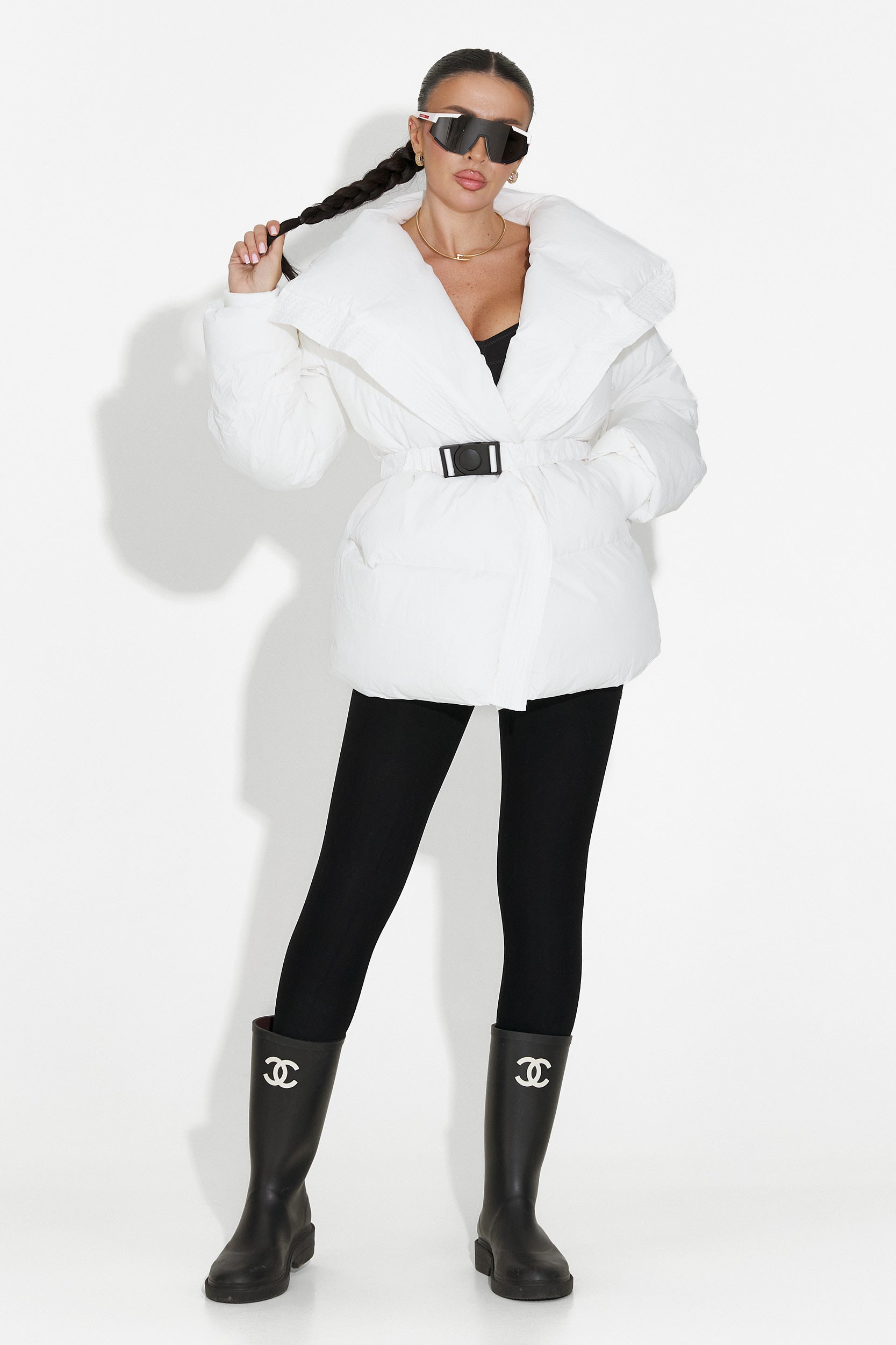 Norisa Bogas Casual Fehér Női Dzseki