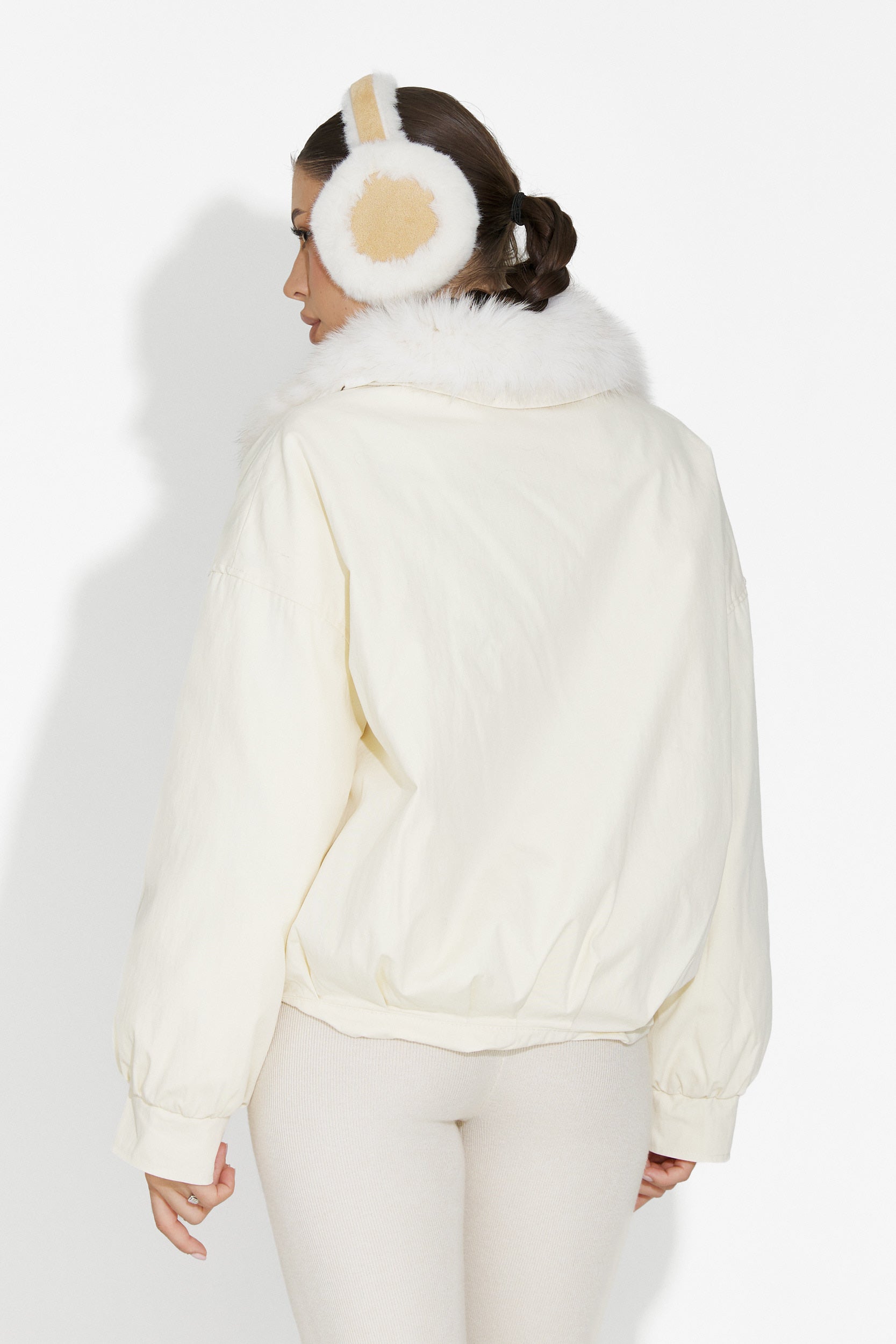 Eriora Bogas Bezs Női Hétköznapi Dzseki