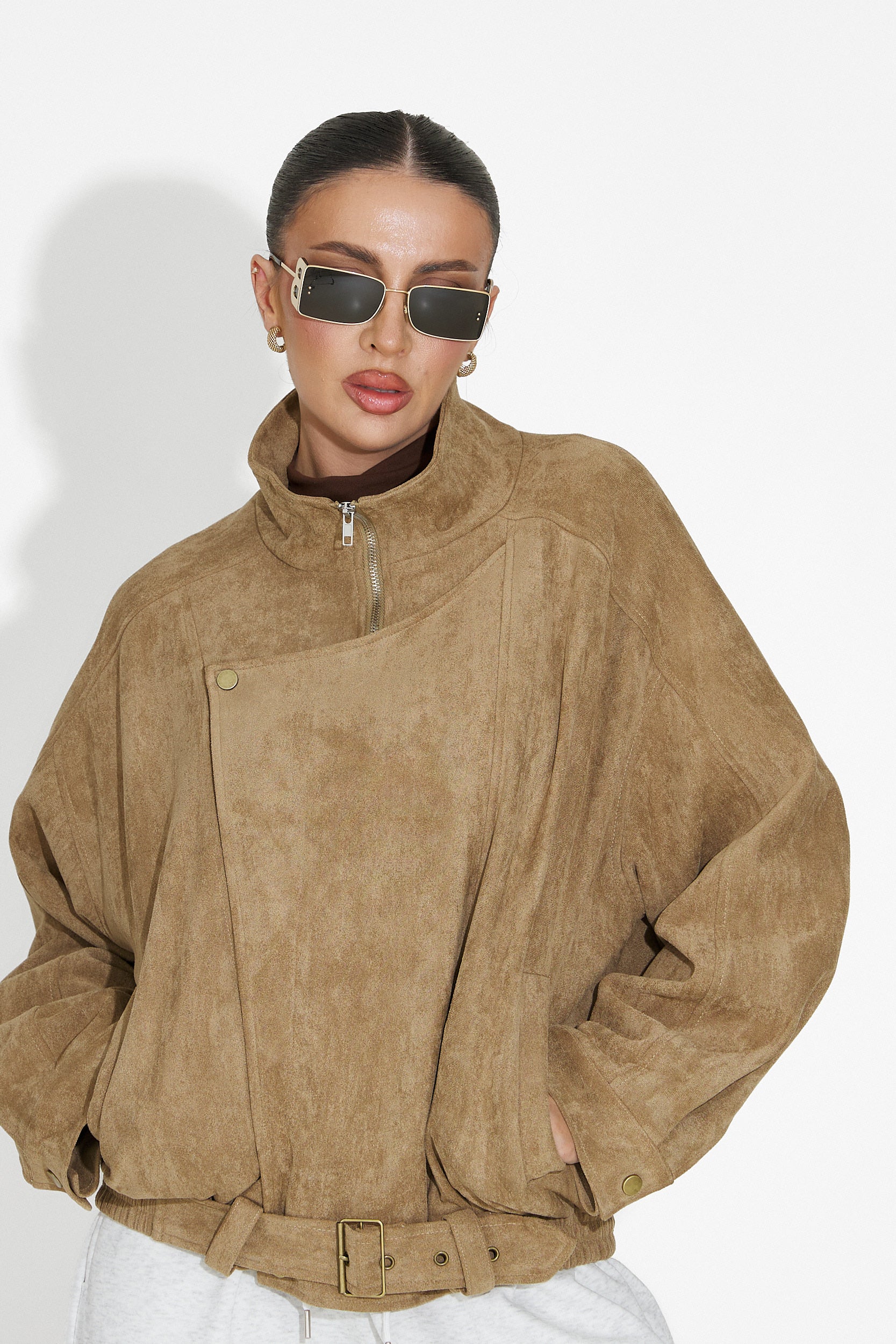 Ismoria Bogas Casual Beige Női Dzseki