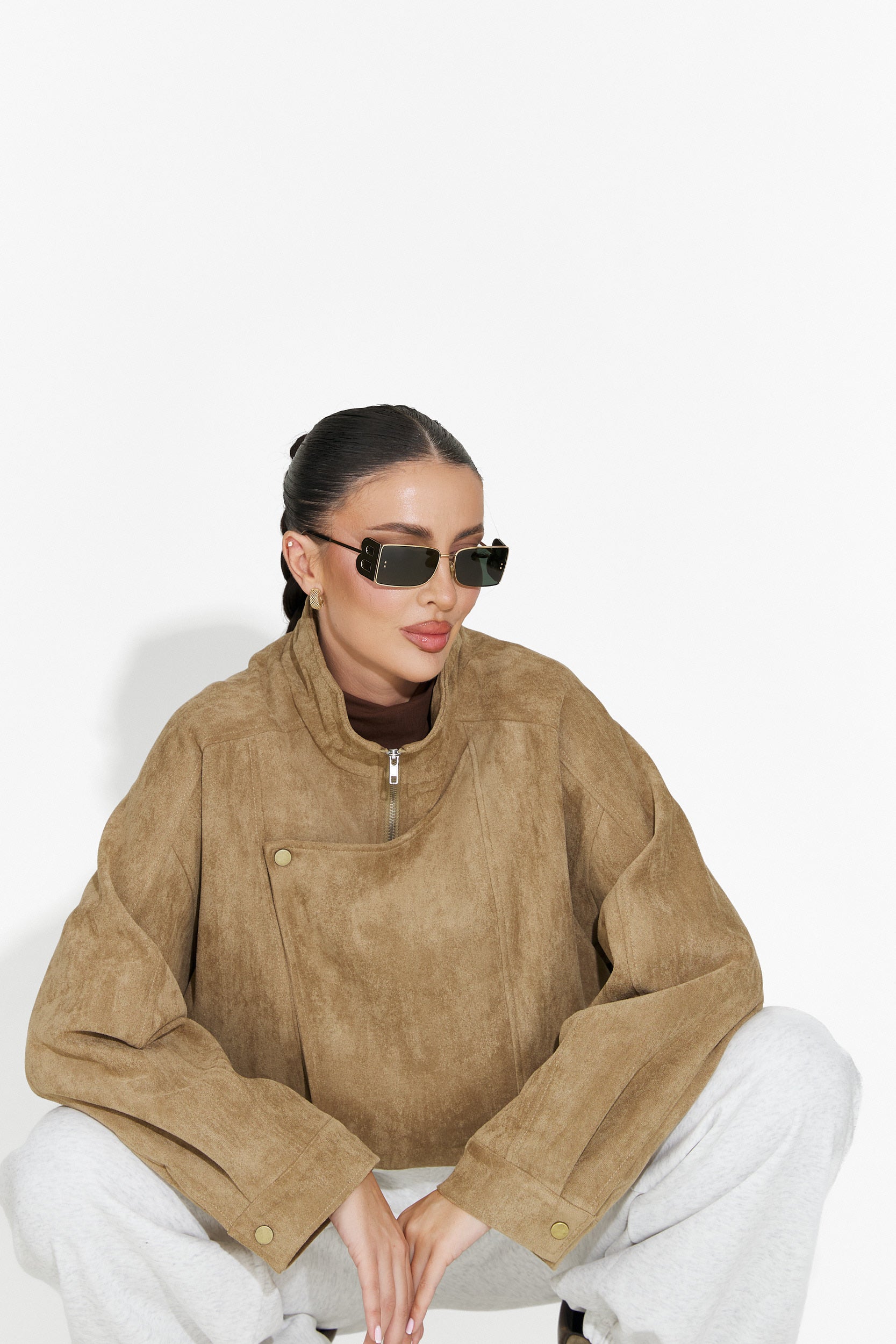 Ismoria Bogas Casual Beige Női Dzseki