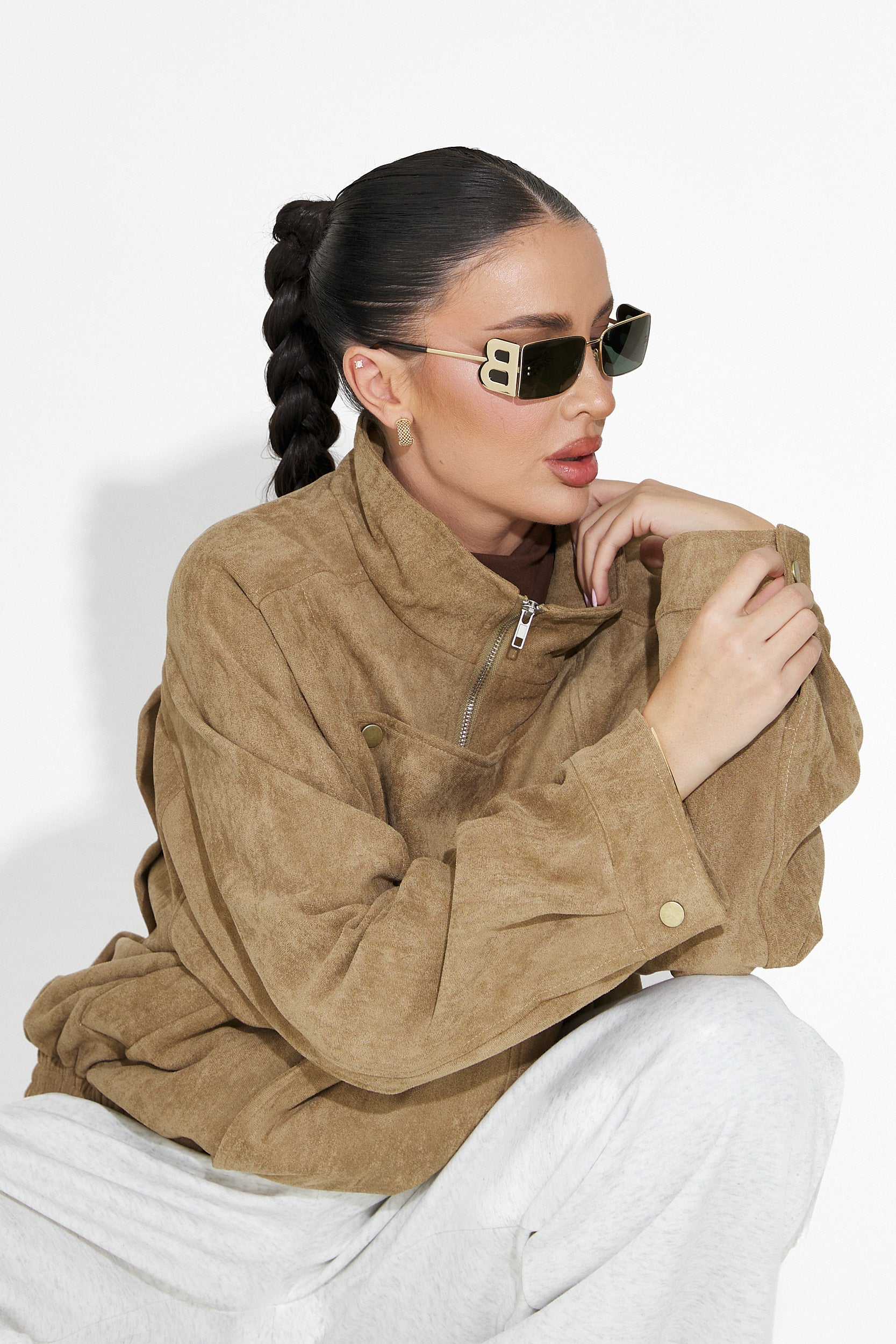 Ismoria Bogas Casual Beige Női Dzseki