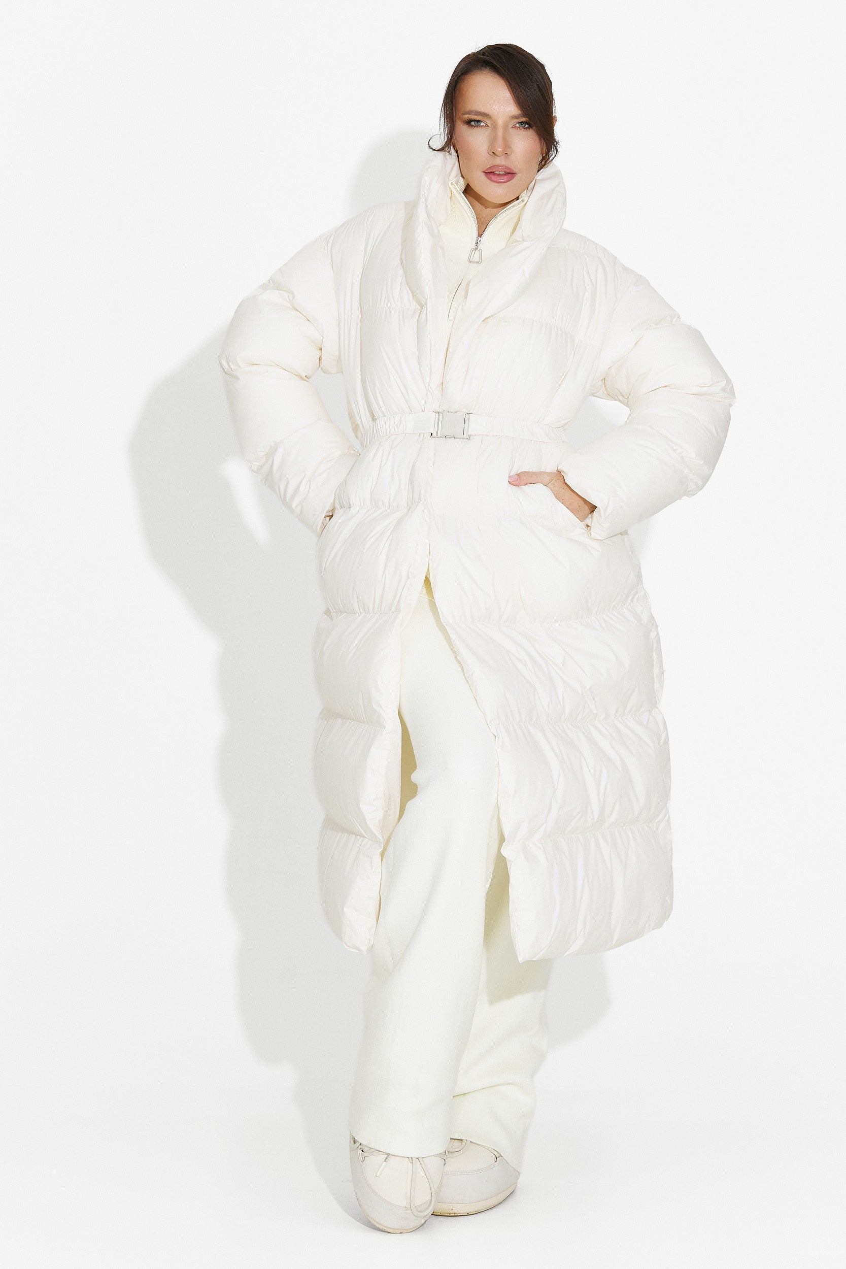 Női alkalmi bézs kabát Kisalia Bogas