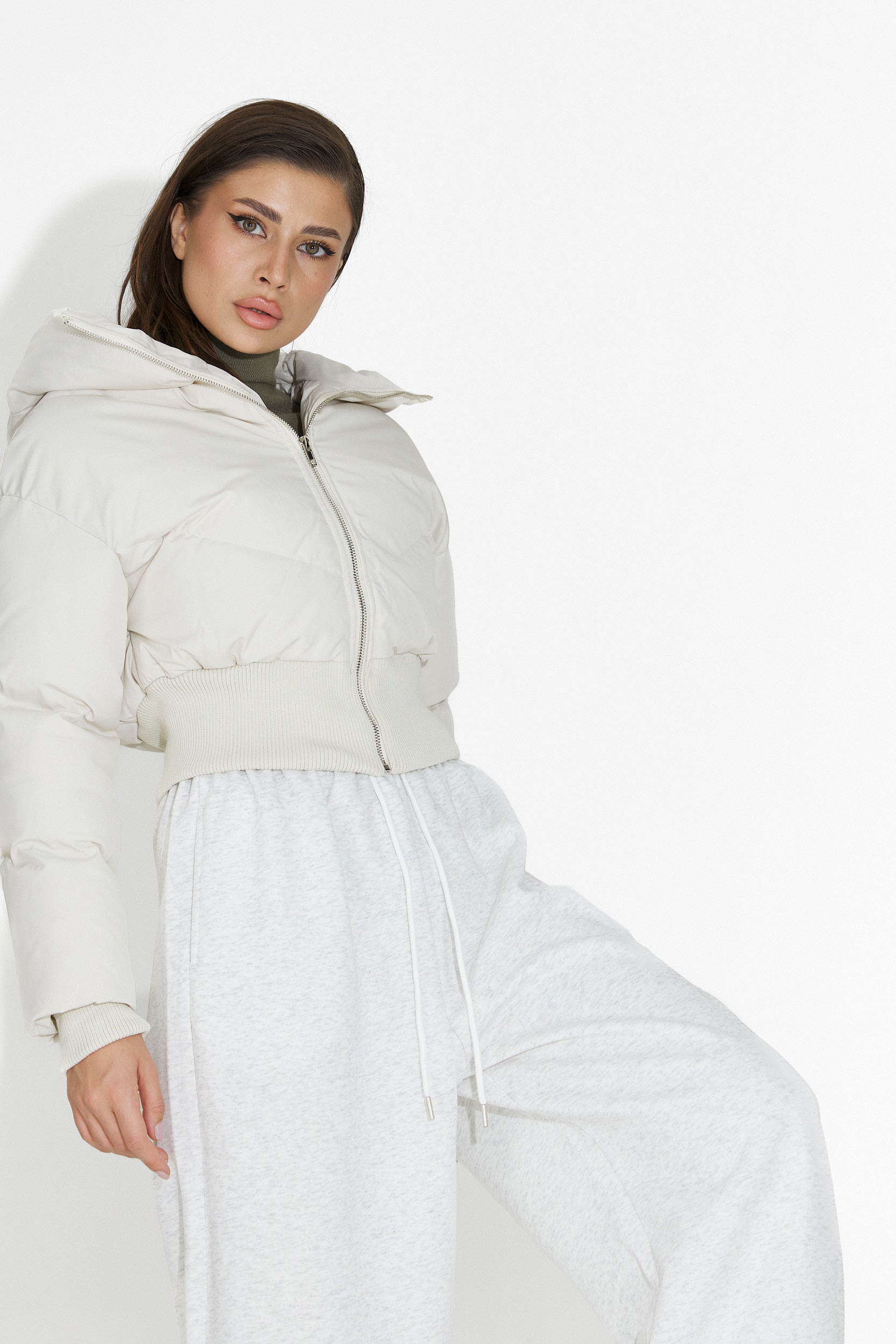 Lumaya Bogas Bezs Casual Női Dzseki