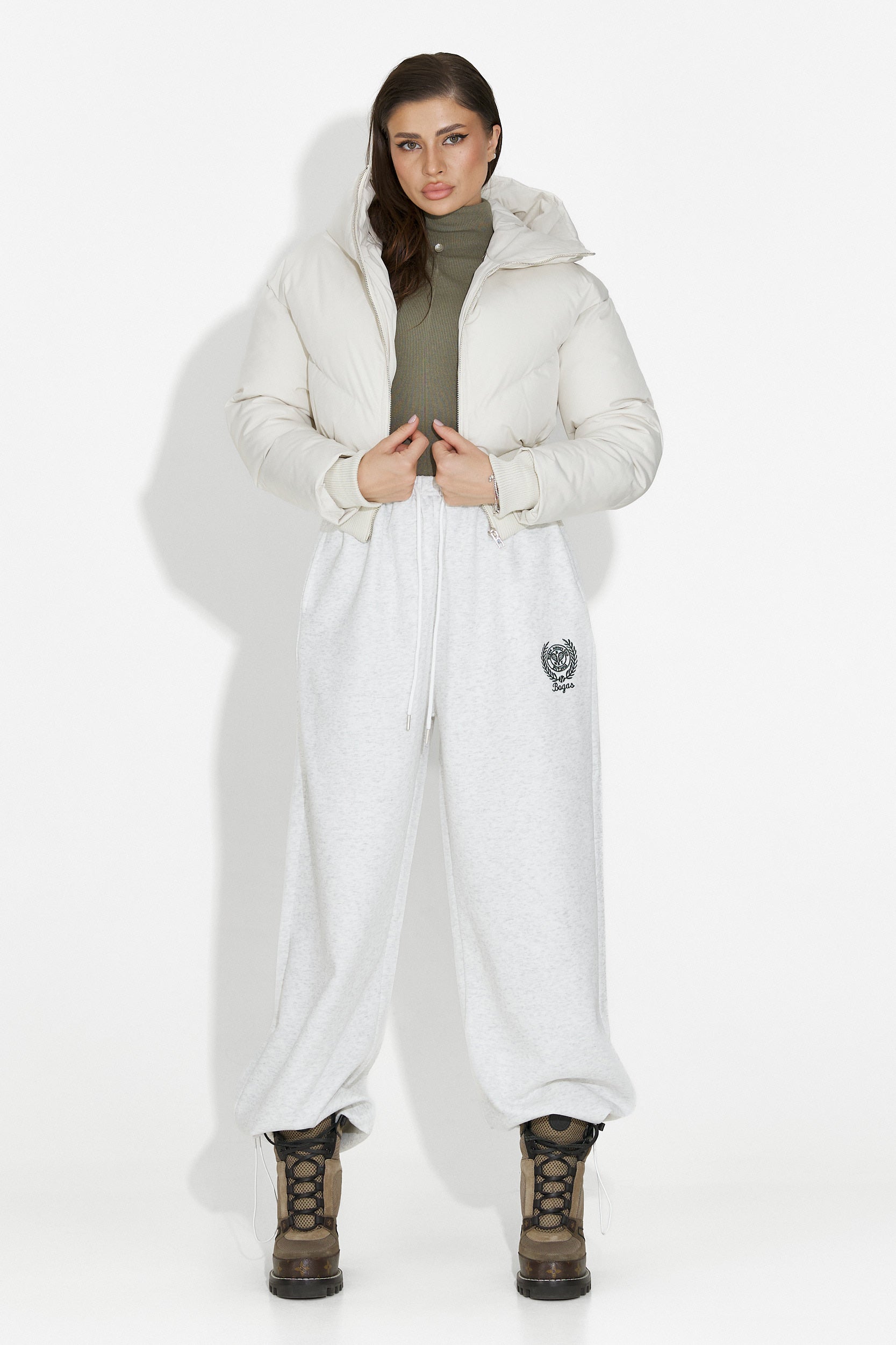 Lumaya Bogas Bezs Casual Női Dzseki