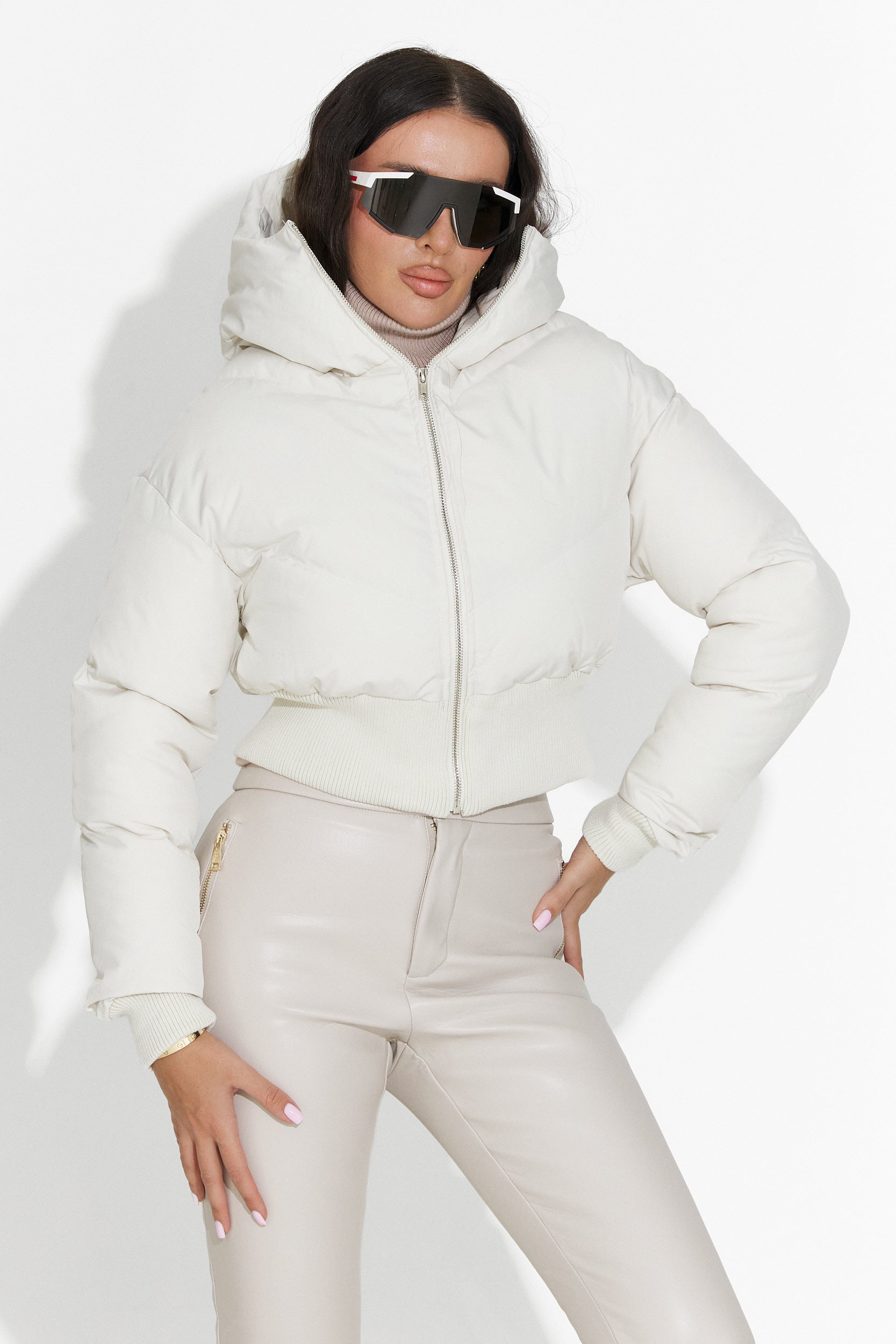 Lumaya Bogas Bezs Casual Női Dzseki