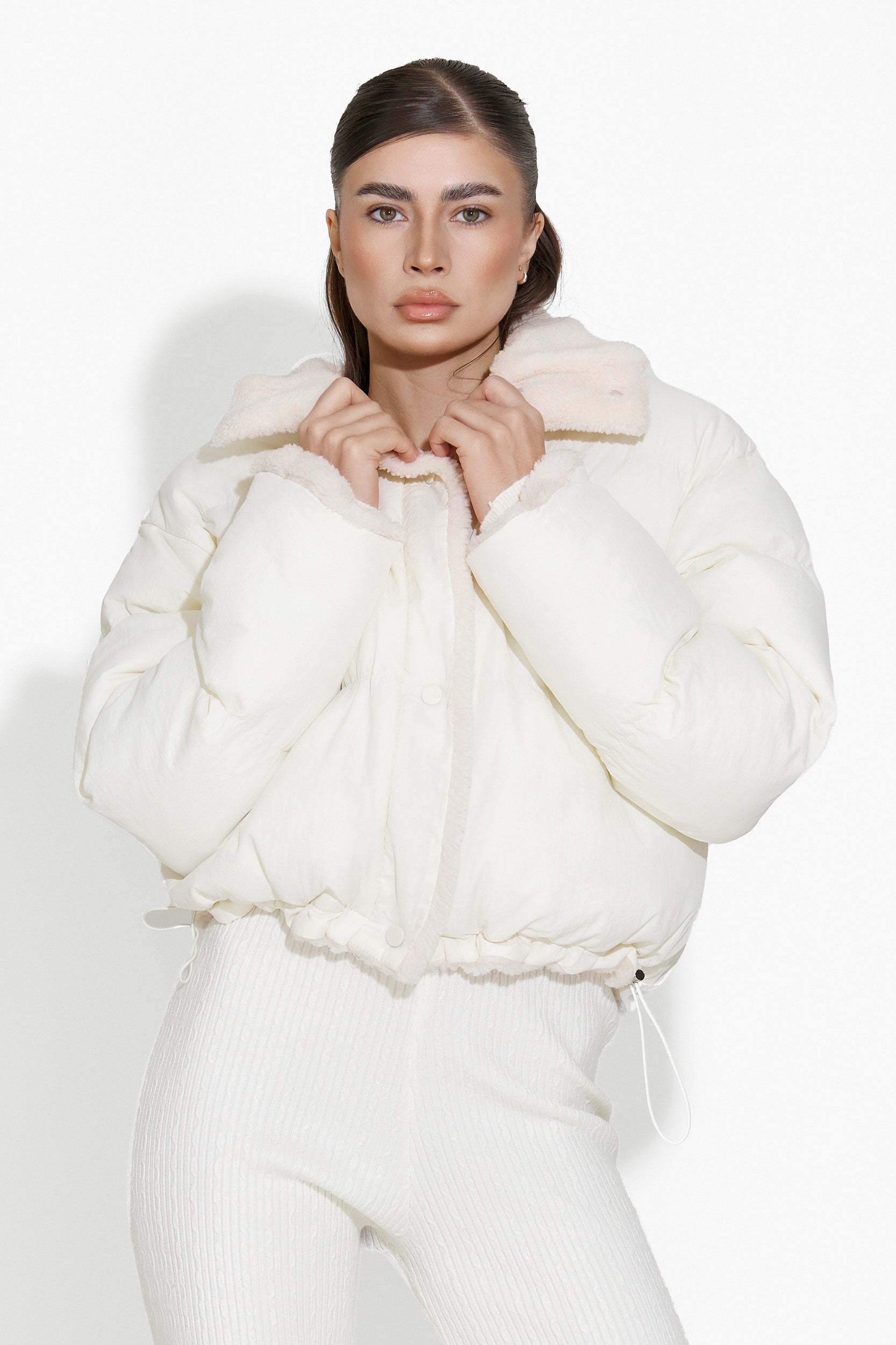 Naela Bogas Casual Beige Női Dzseki
