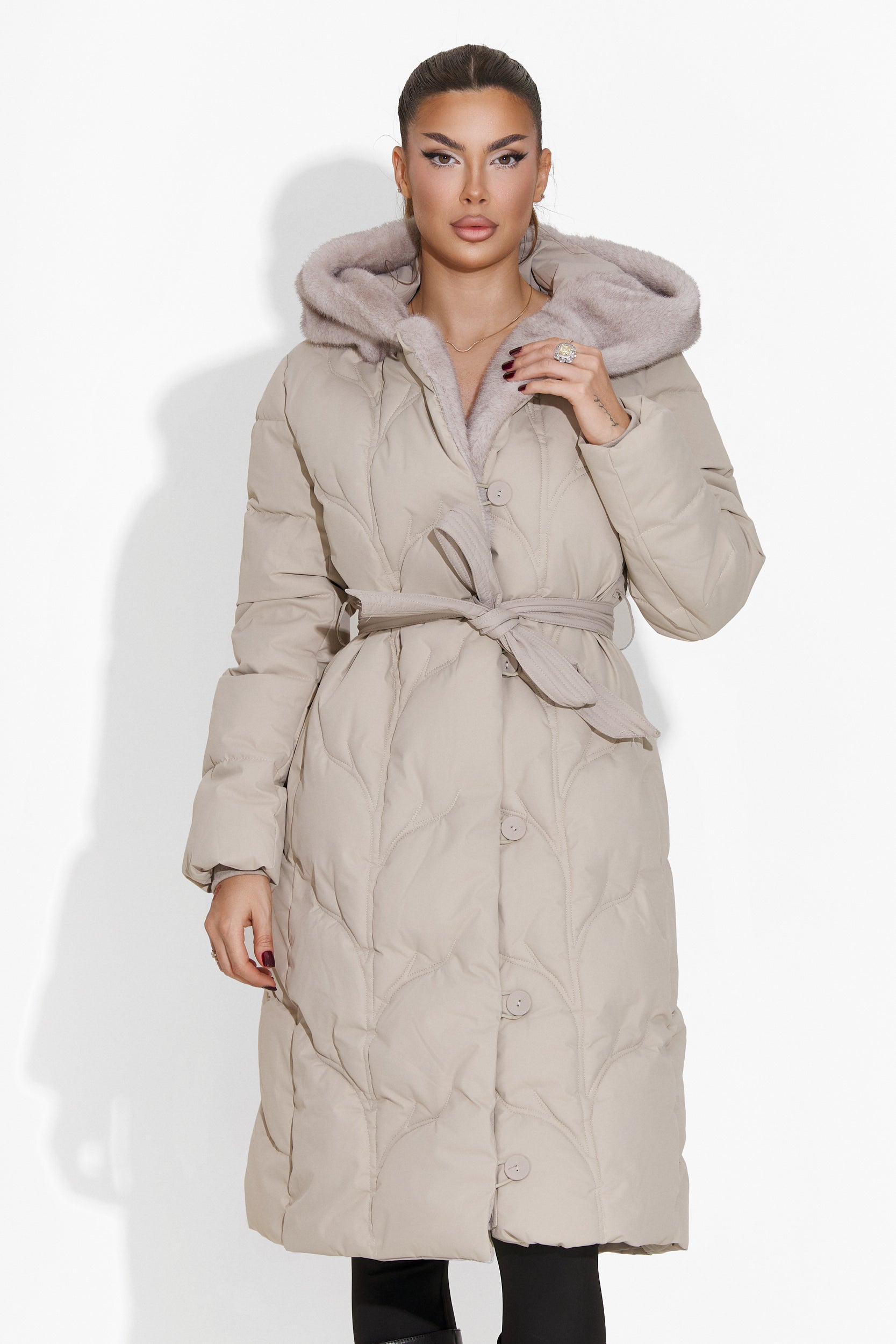 Synergy Bogas Casual Beige Női Dzseki