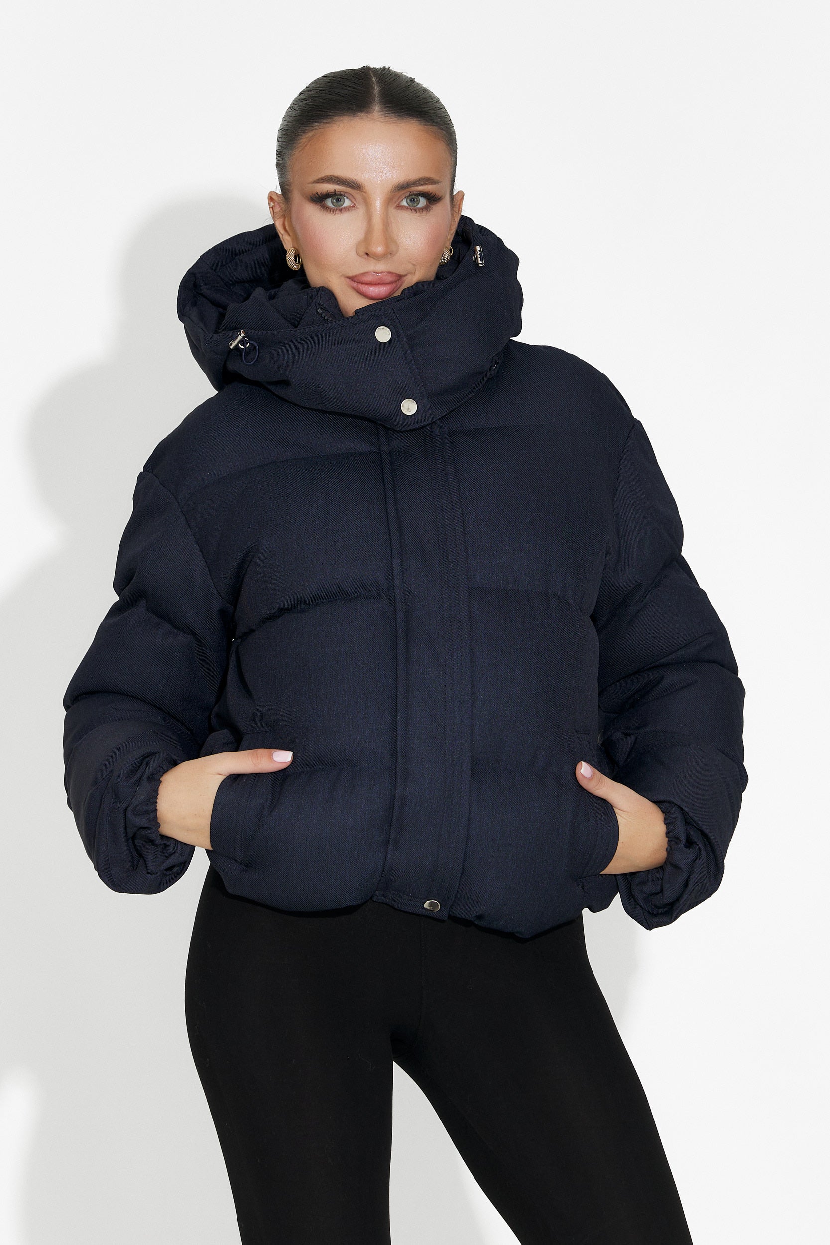 Luisana Bogas tengerészkék női alkalmi dzseki