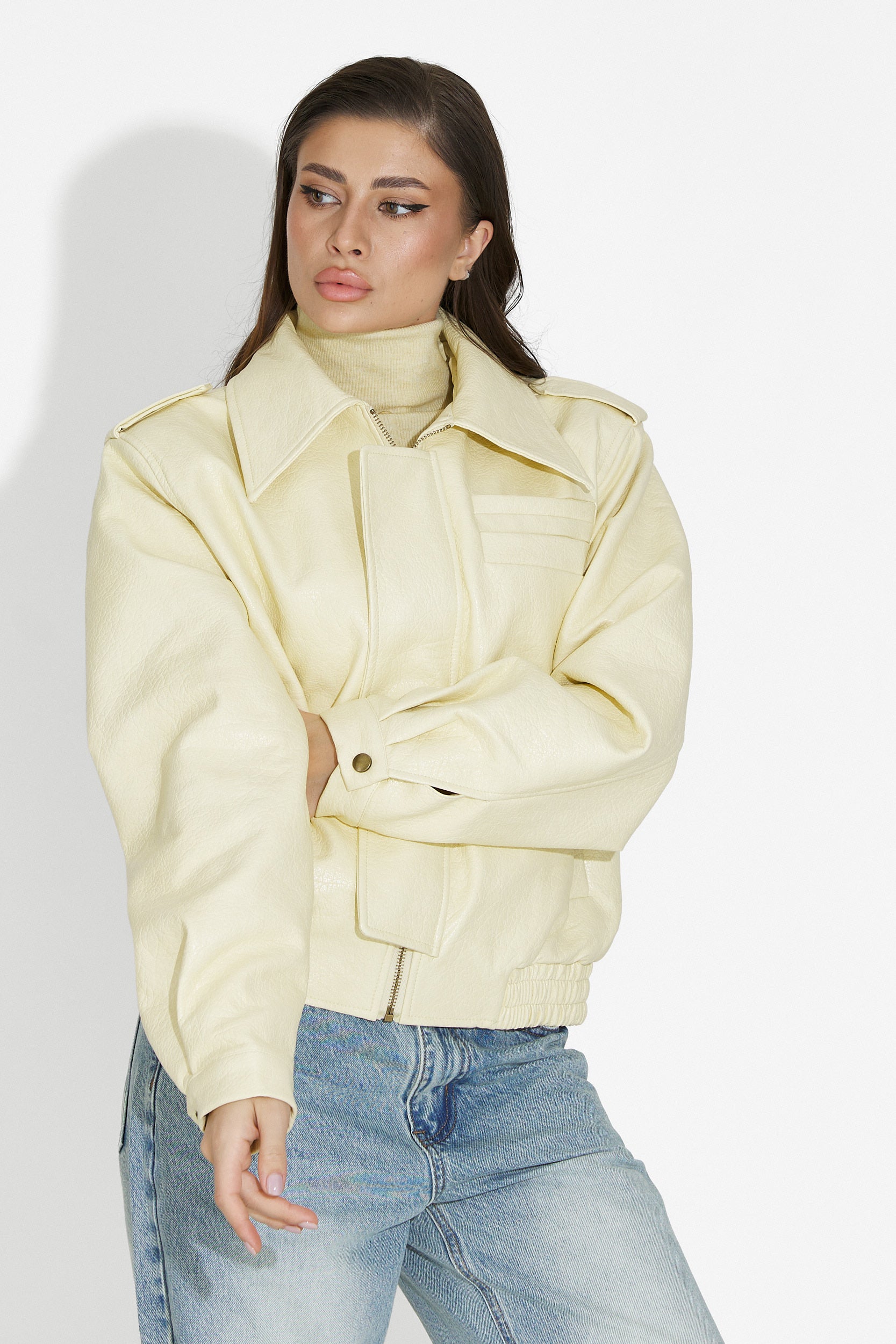 Lionia Bogas Női Lazac Sárga Dzseki