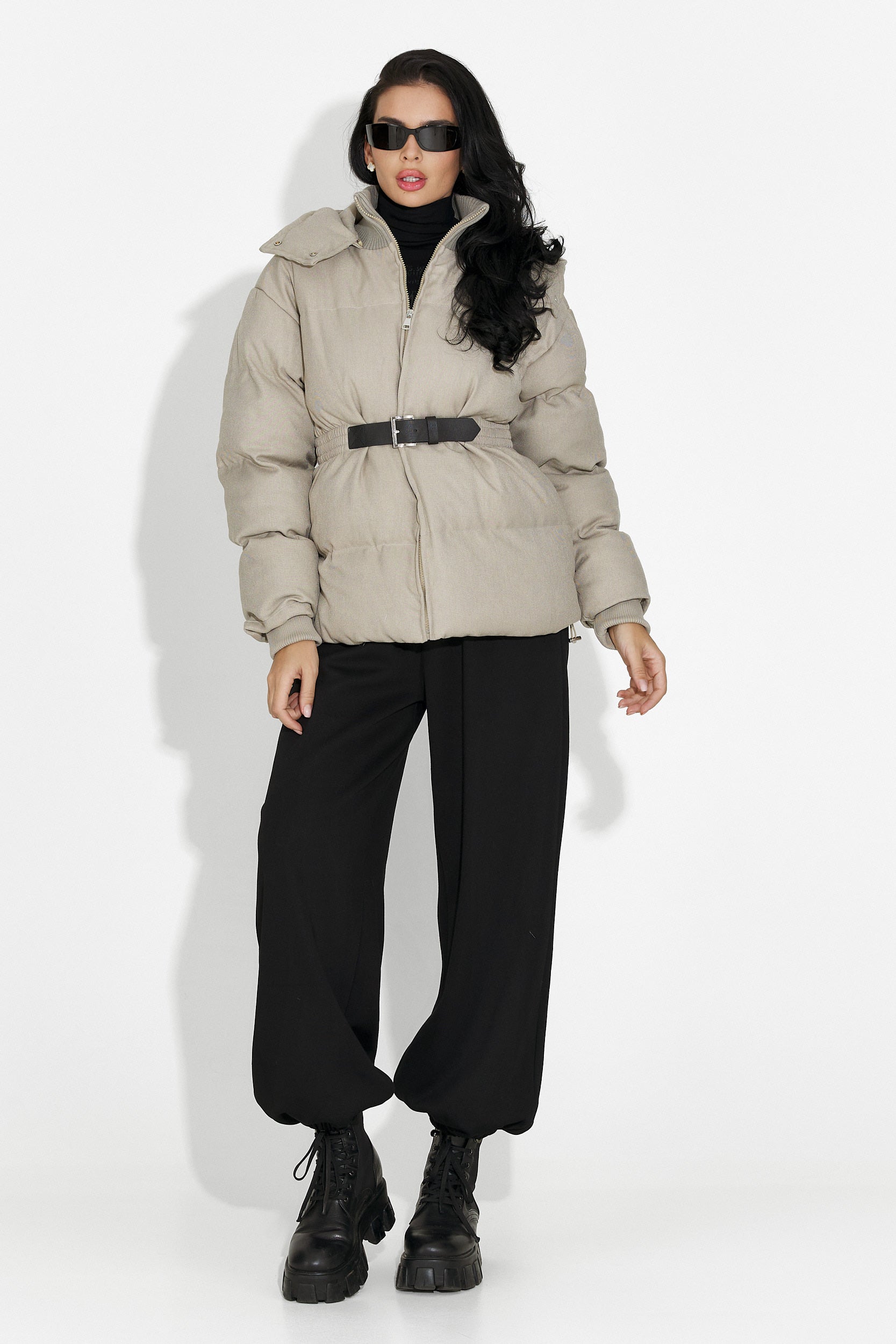 Savrina Bogas Kényelmes Szürke Női Dzseki