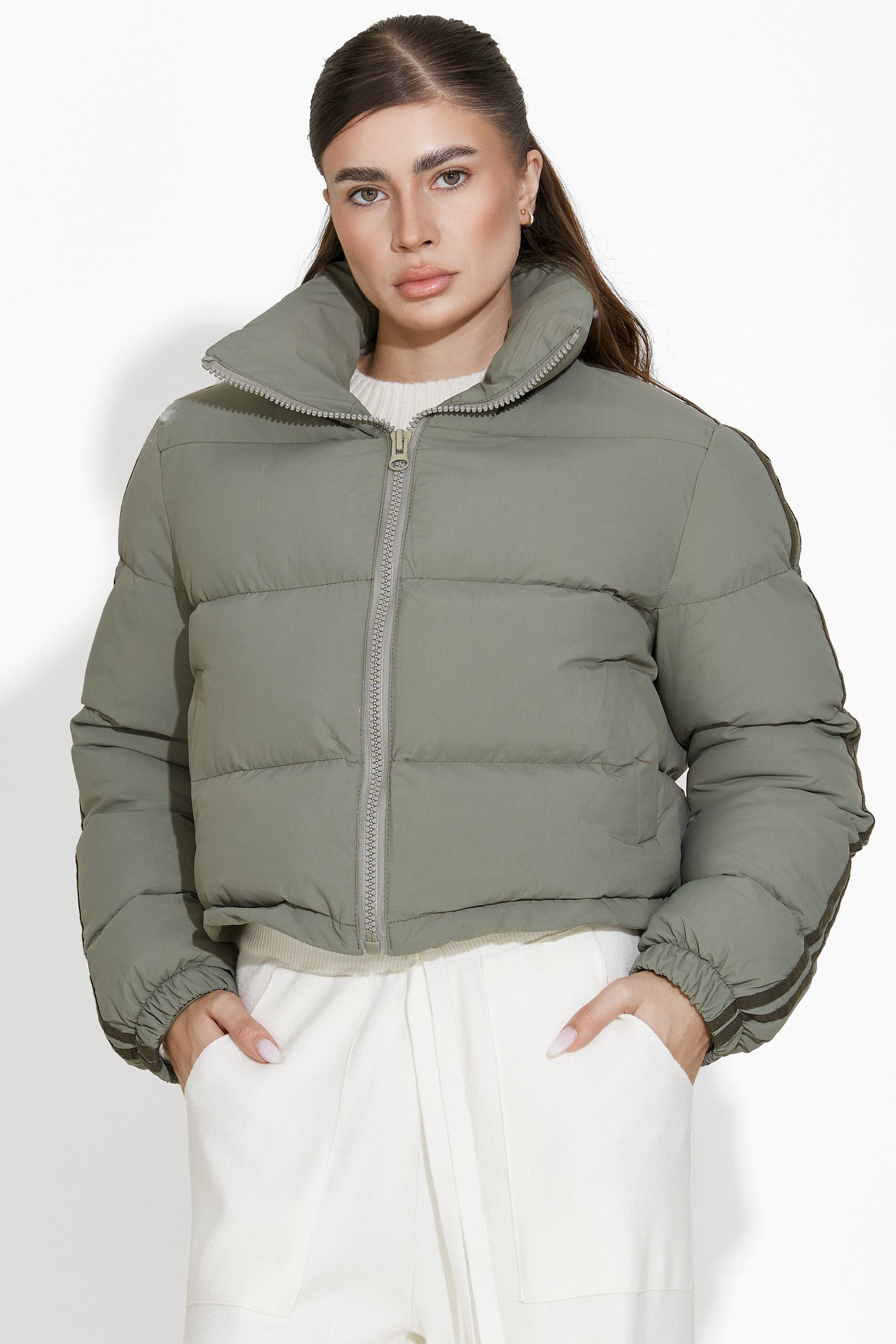 Dalinda Bogas Casual Khaki Női Dzseki