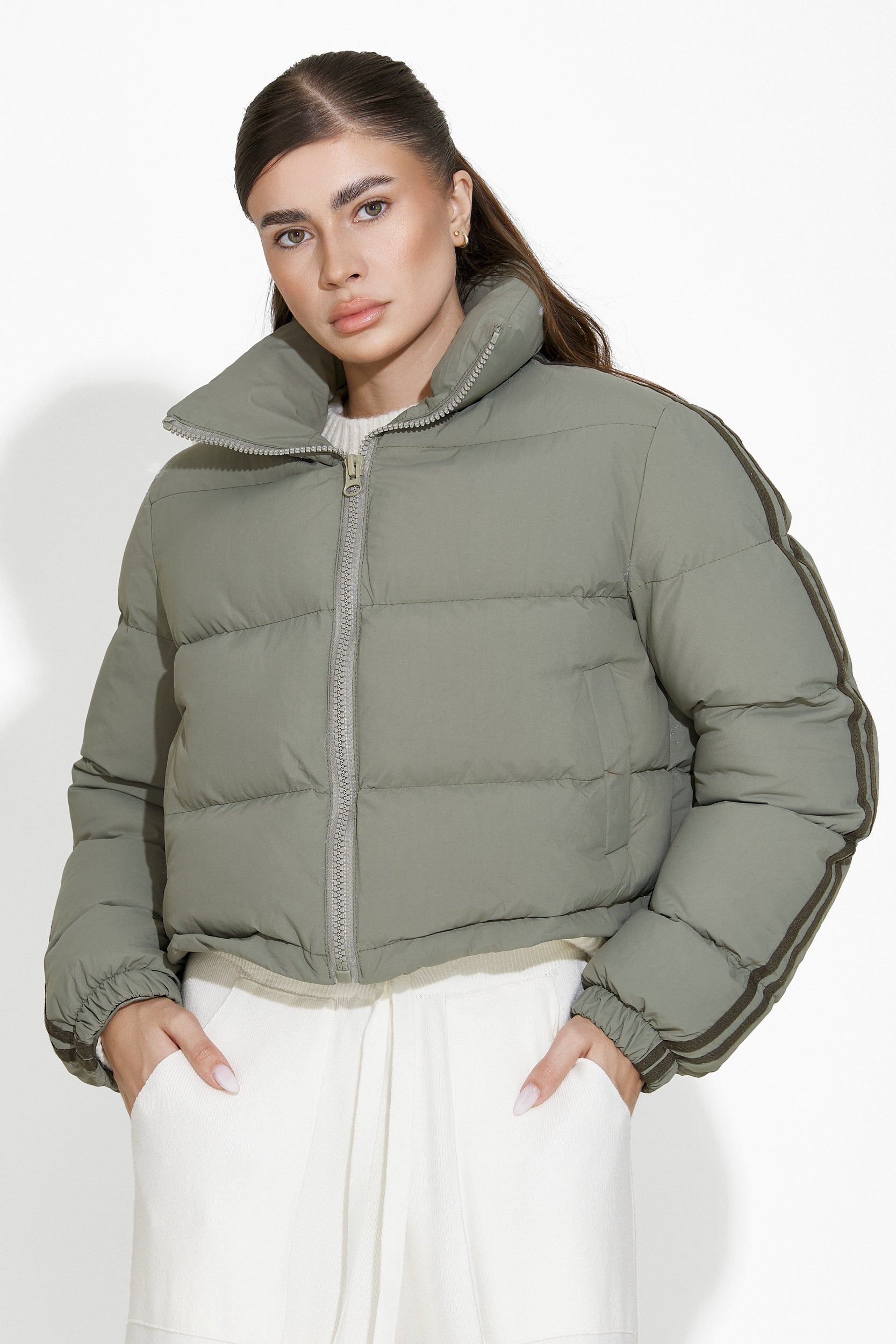 Dalinda Bogas Casual Khaki Női Dzseki