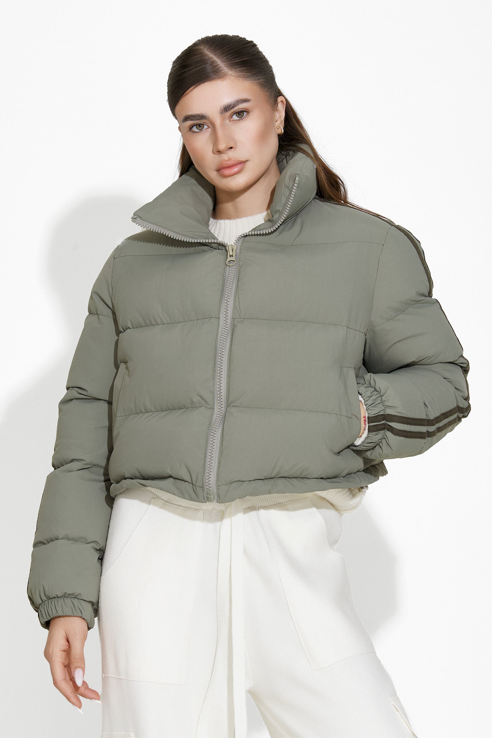 Dalinda Bogas Casual Khaki Női Dzseki