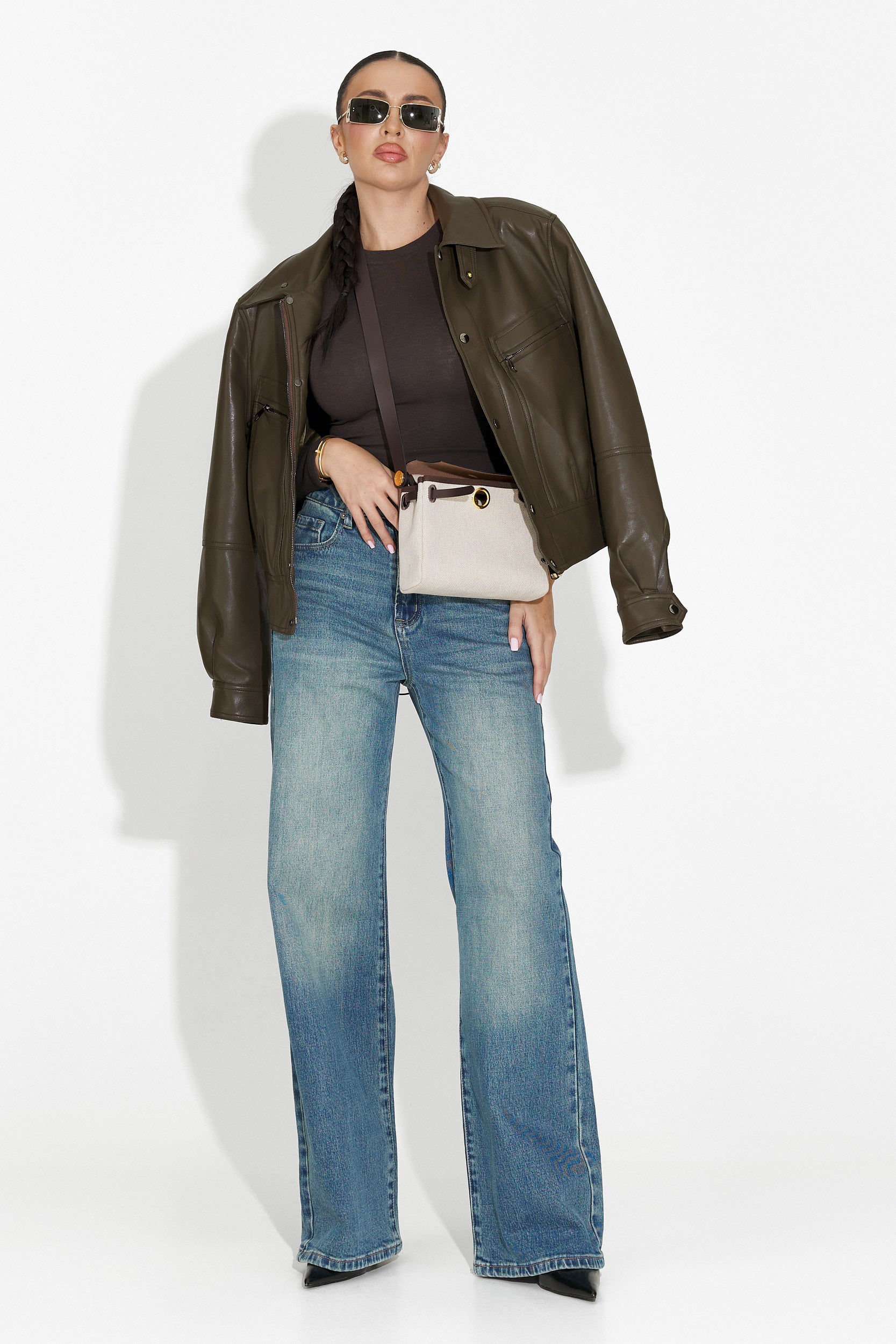 Giselia Bogas Casual Khaki Női Dzseki