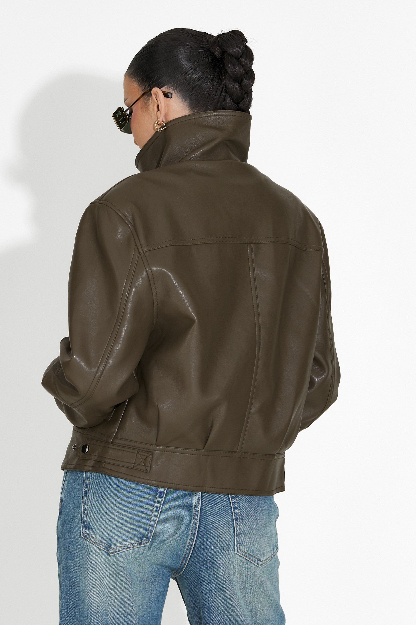 Giselia Bogas Casual Khaki Női Dzseki