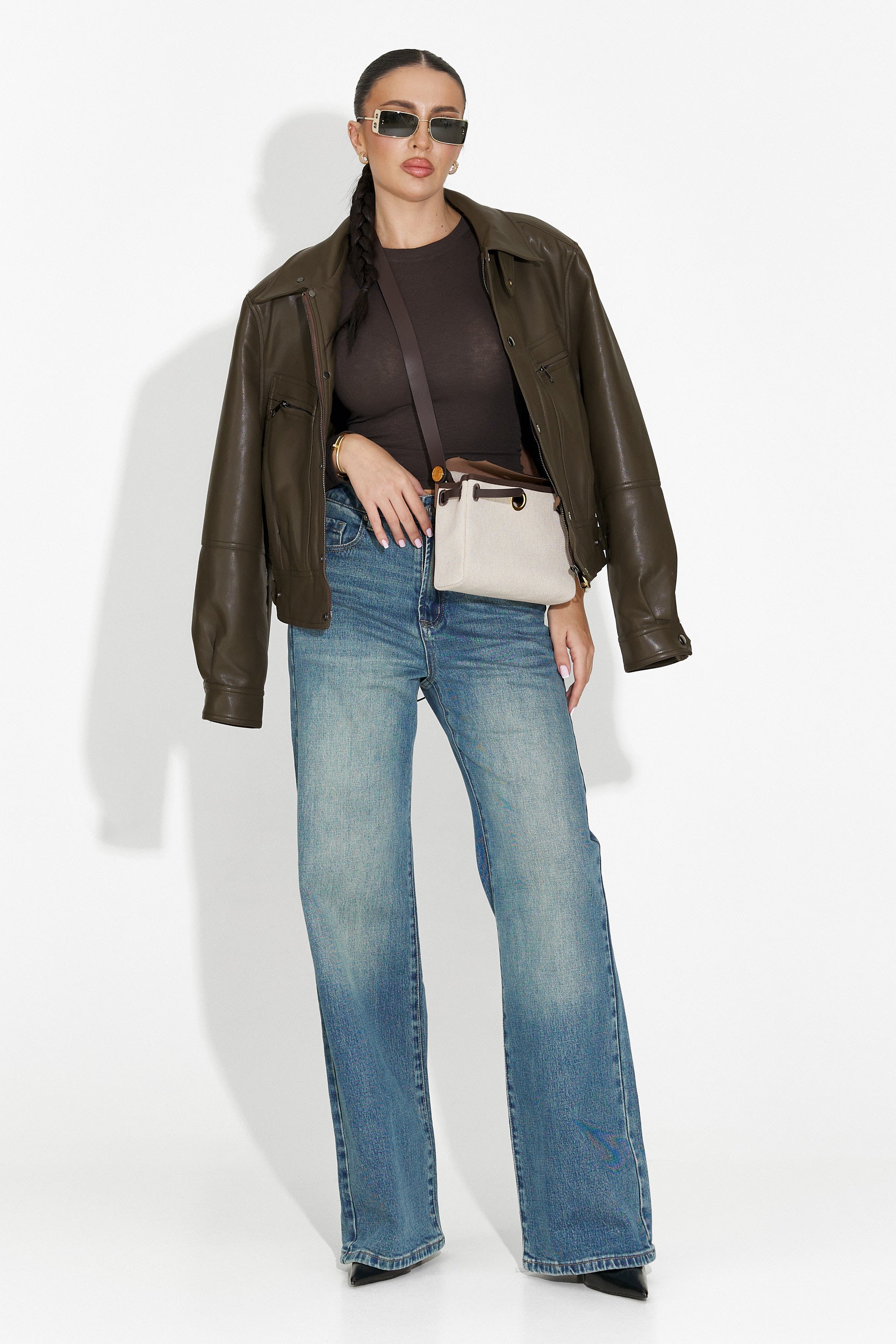 Giselia Bogas Casual Khaki Női Dzseki