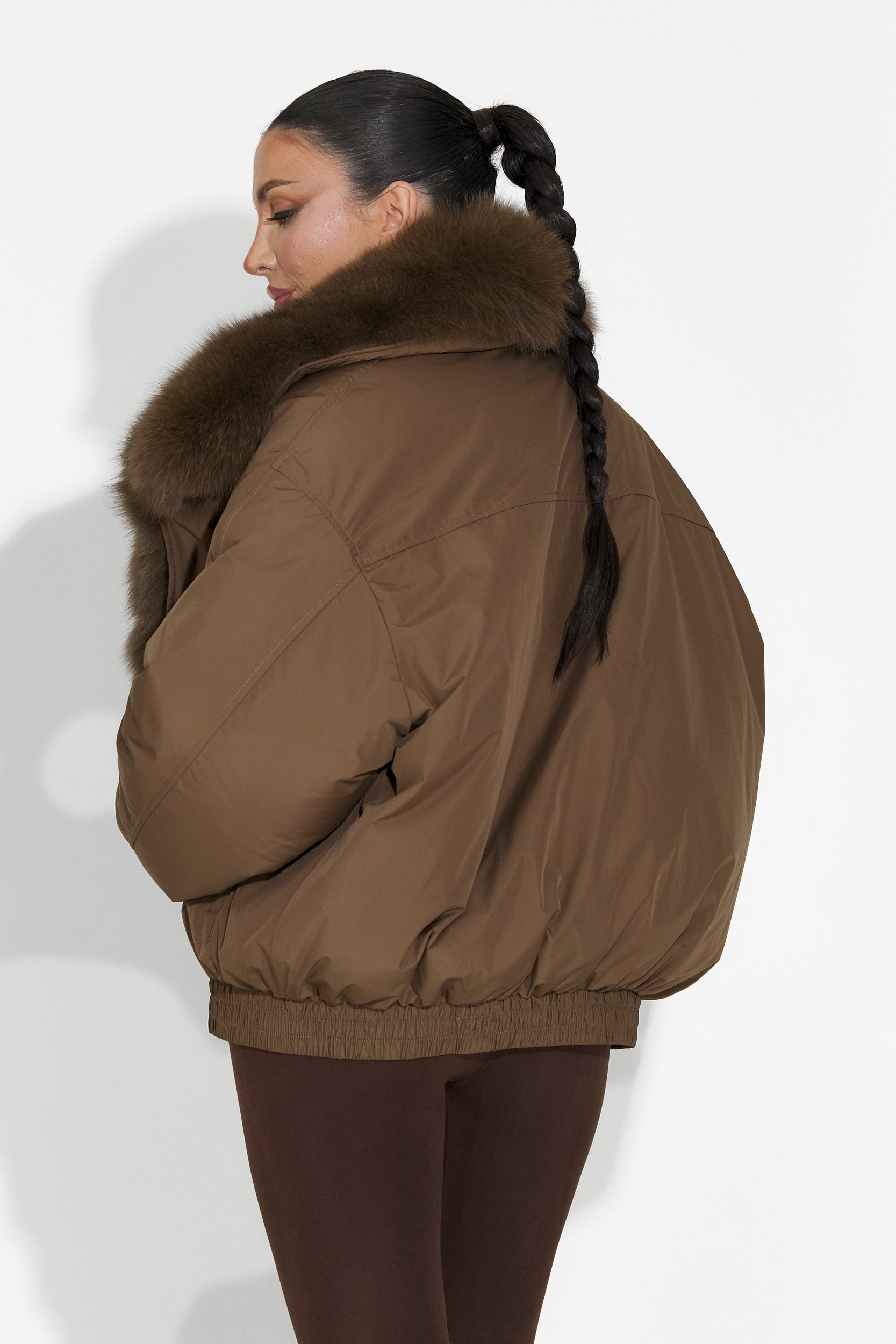 Arvion Bogas Hétköznapi Barna Női Kabát