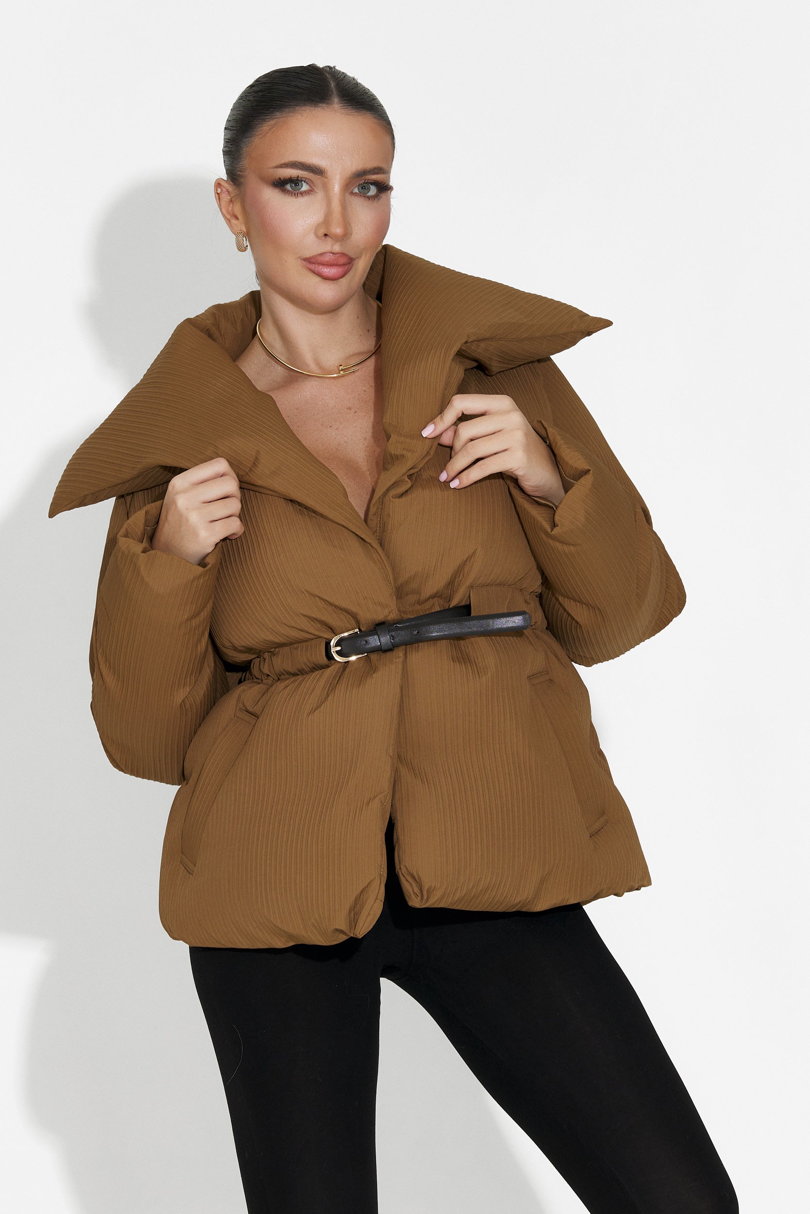 Eonica Bogas hétköznapi barna női dzseki