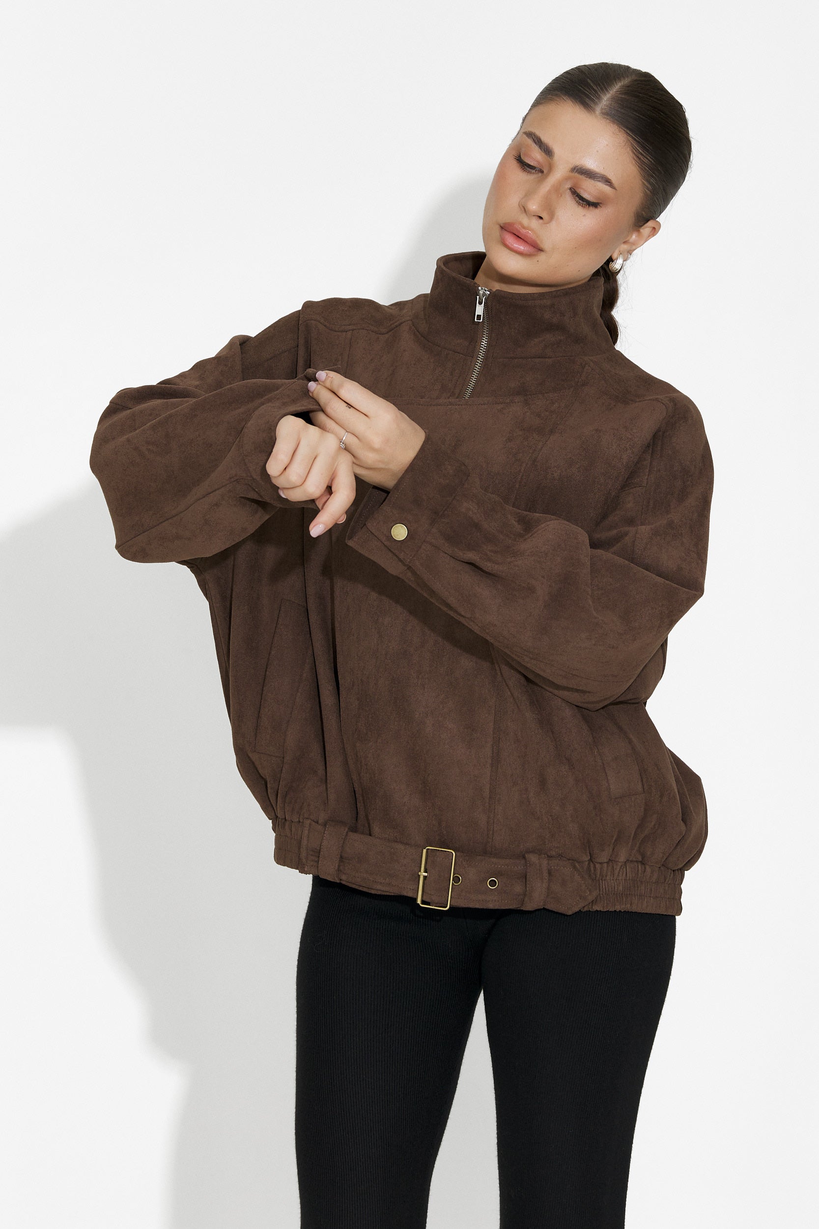 Ismoria Bogas Hétköznapi Barna Női Dzseki