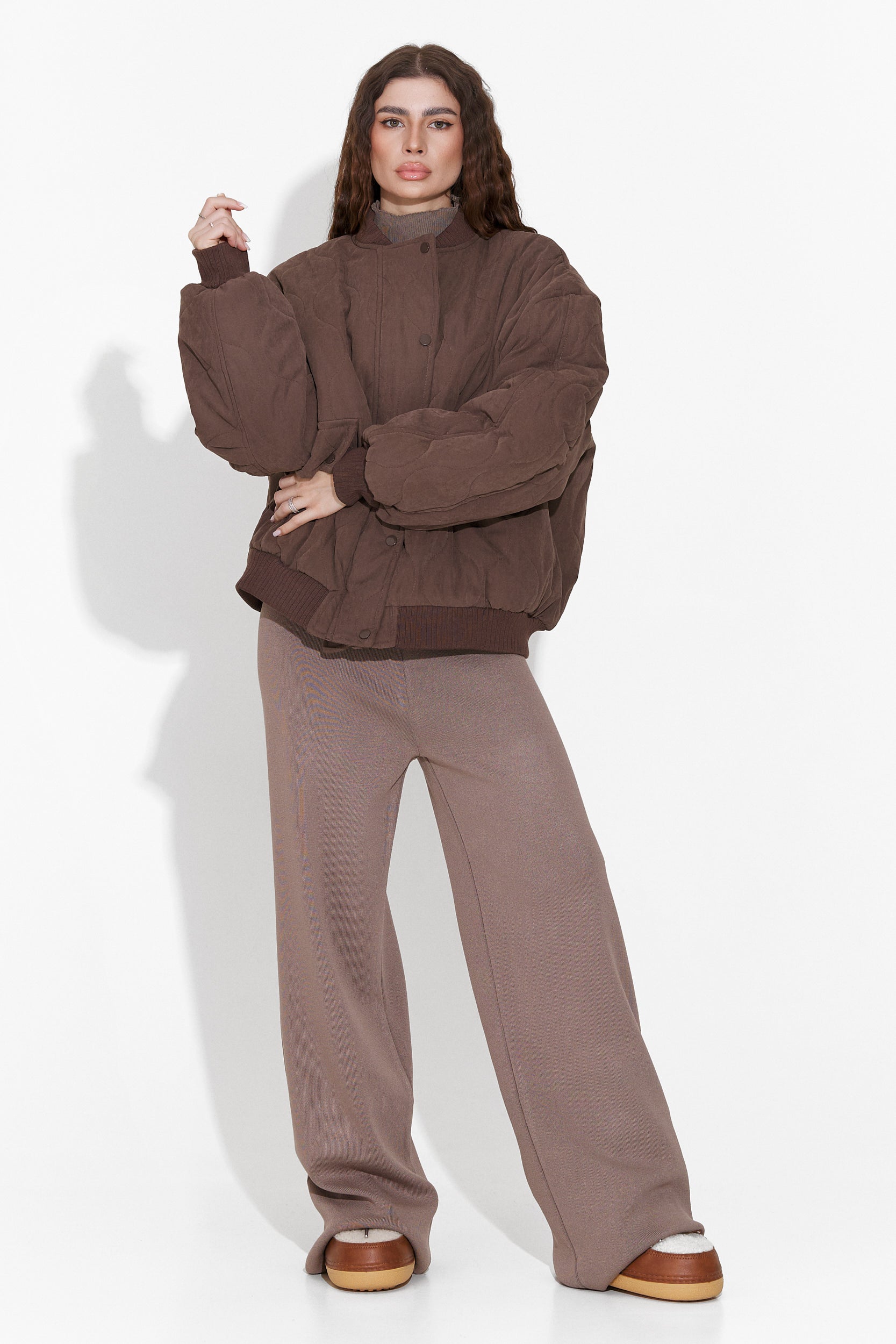 Winfrey Bogas Barna Női Alkalmi Dzseki