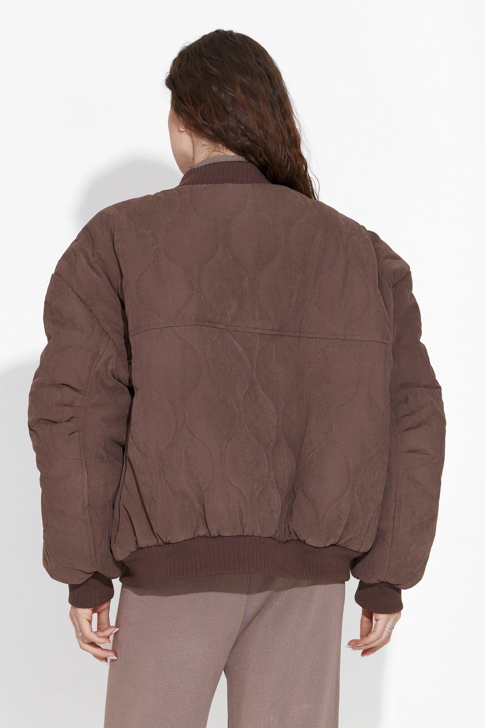 Winfrey Bogas Barna Női Alkalmi Dzseki