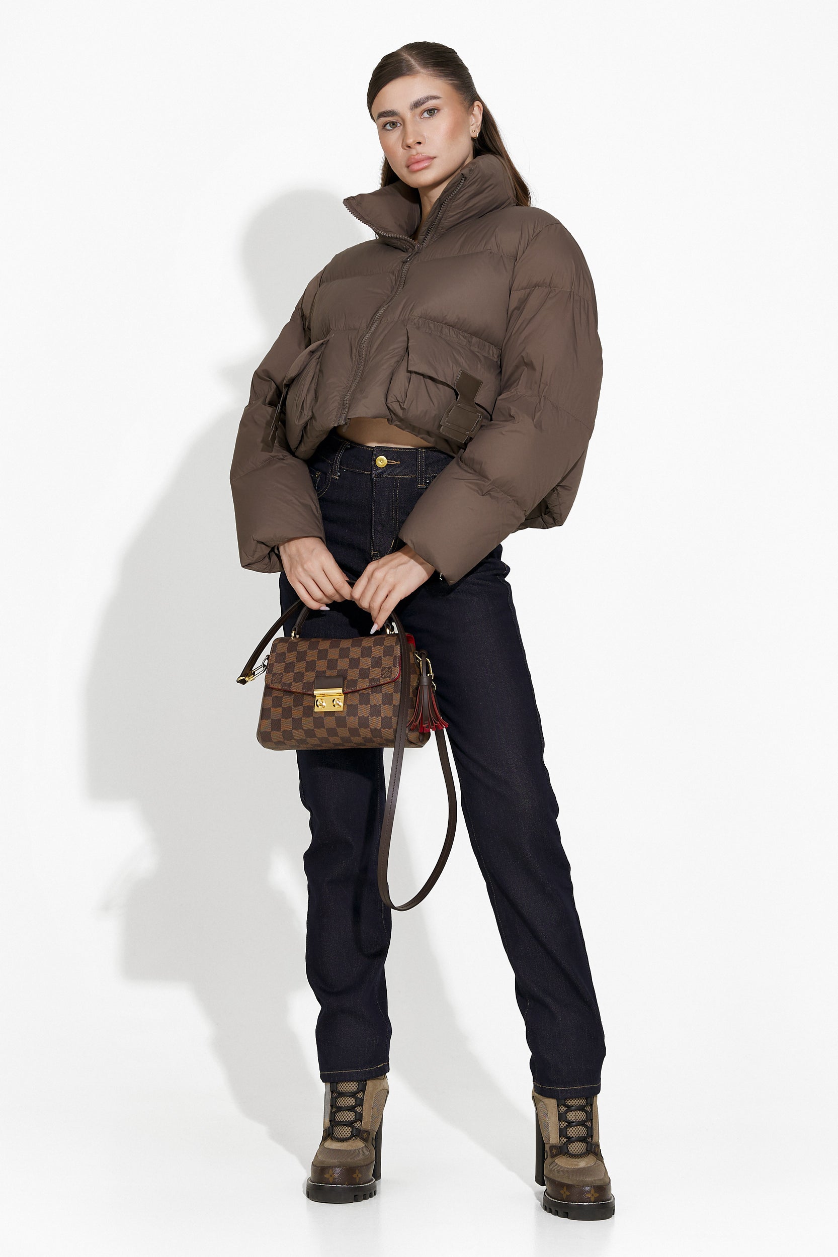 Zeyla Bogas Hétköznapi Barna Női Kabát