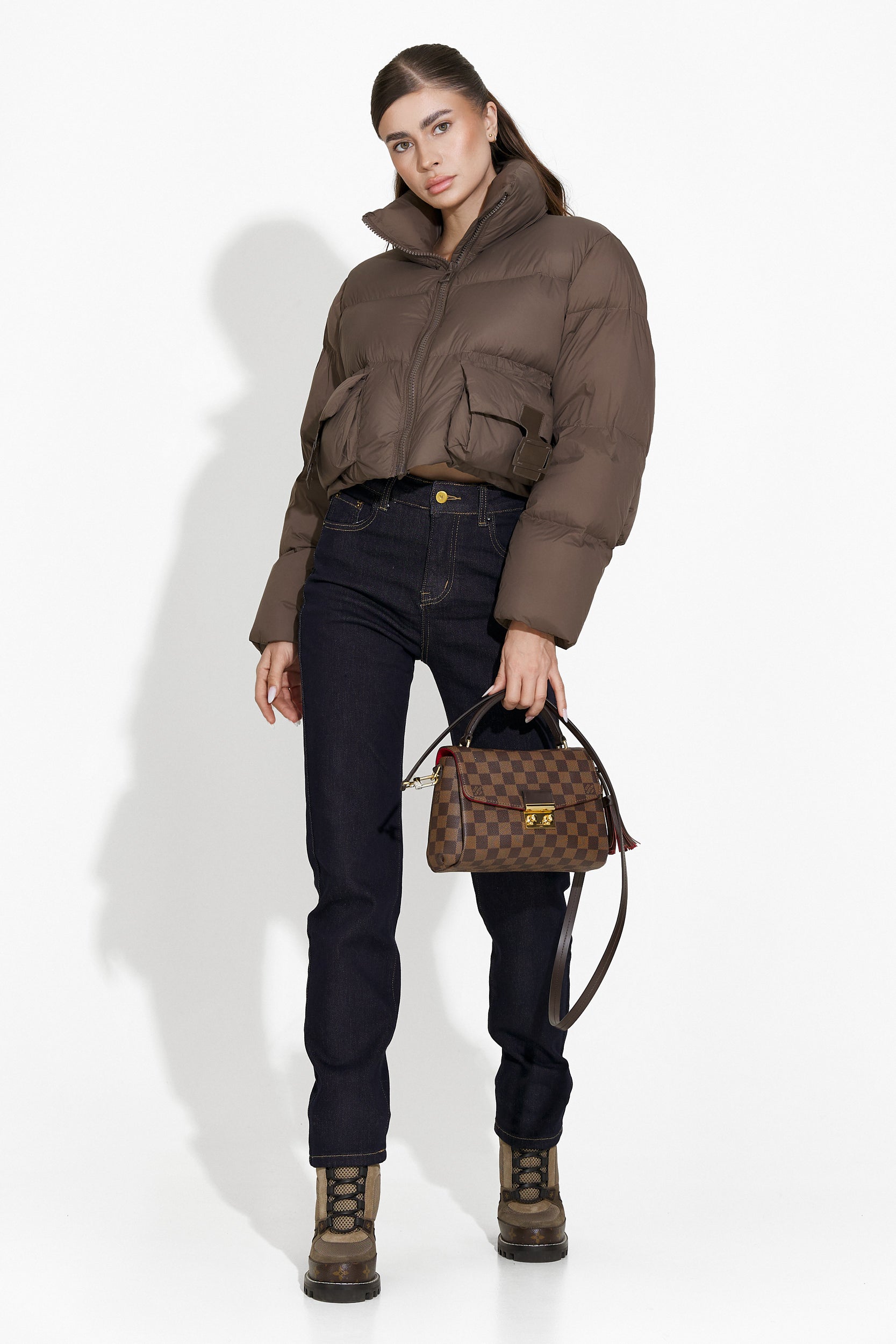 Zeyla Bogas Hétköznapi Barna Női Kabát