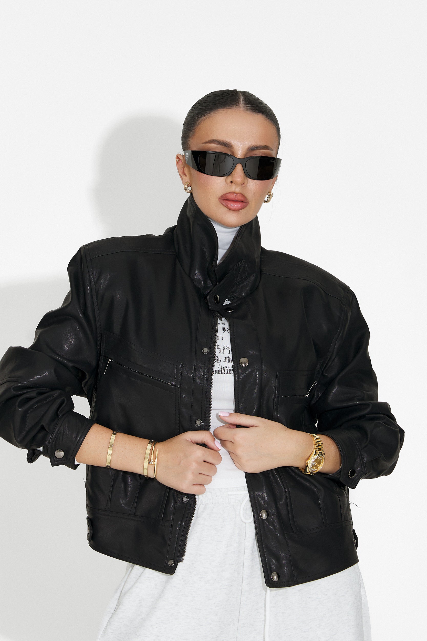 Giselia Bogas Alkalmi Fekete Női Dzseki