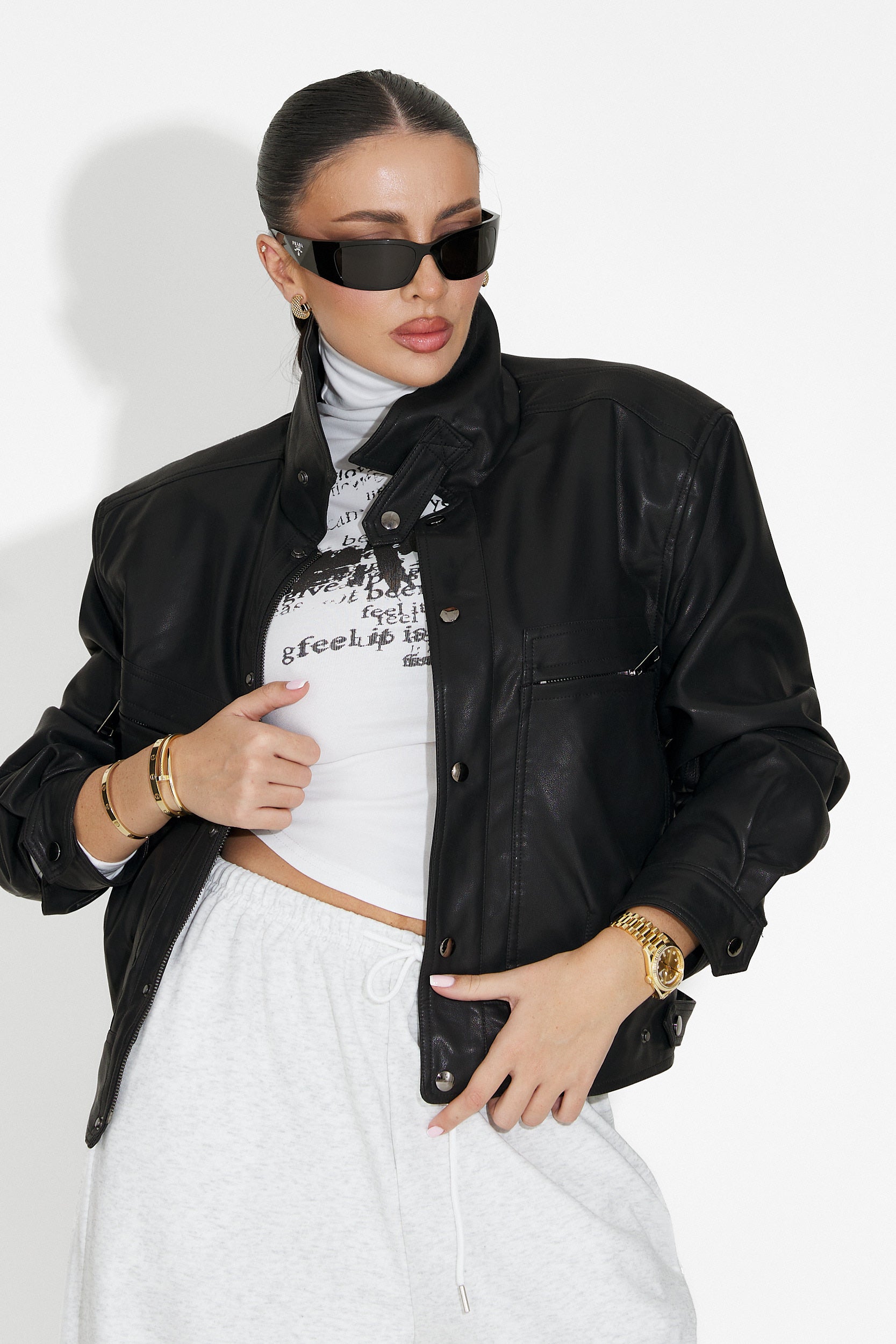 Giselia Bogas Alkalmi Fekete Női Dzseki