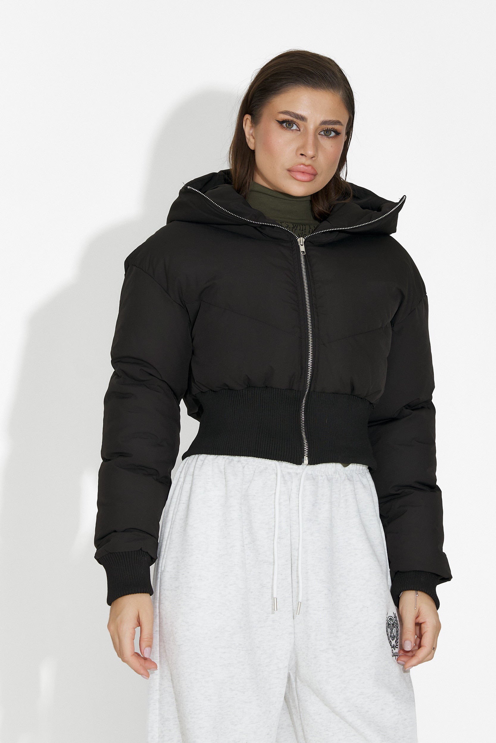 Lumaya Bogas Hétköznapi Fekete Női Dzseki