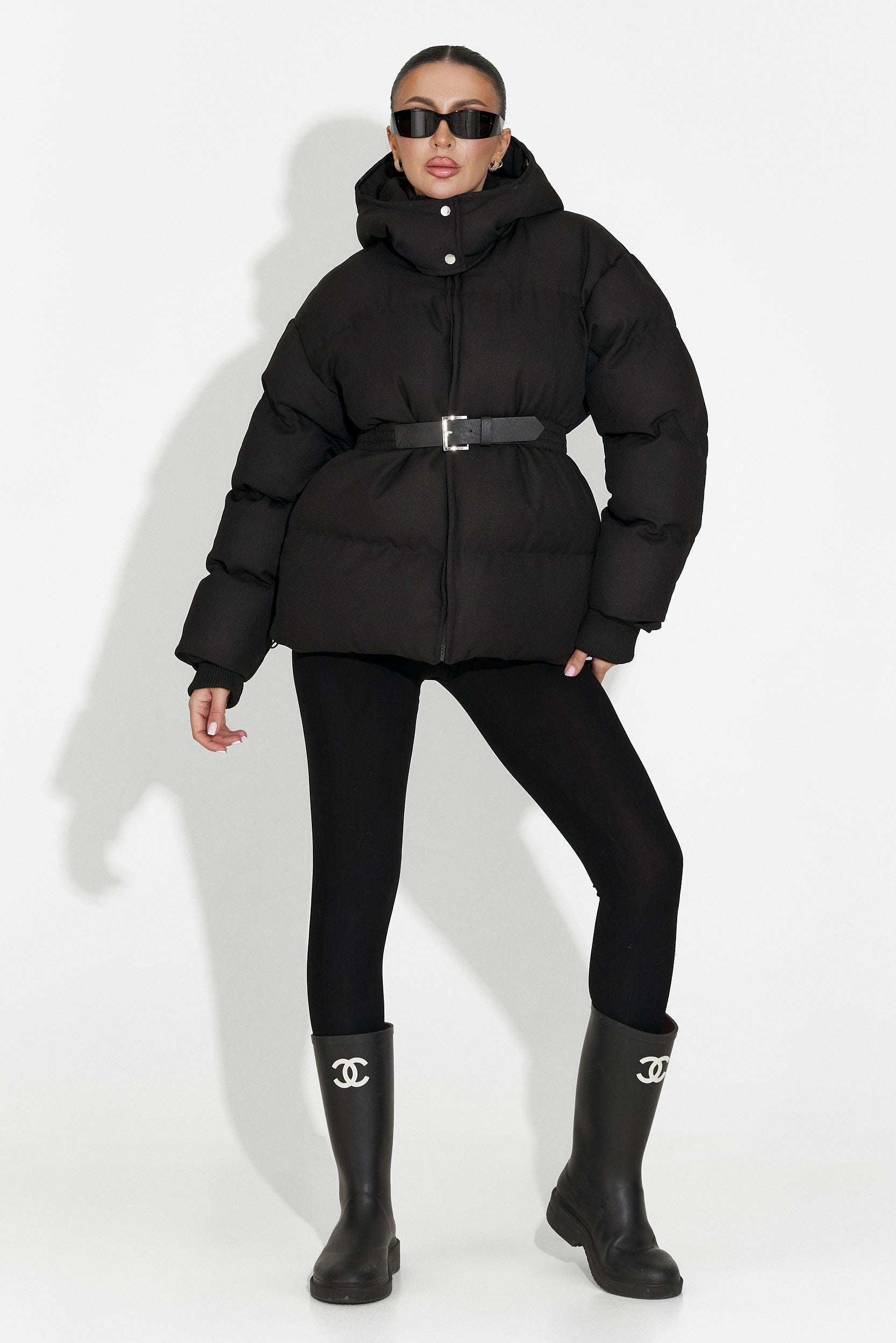 Savrina Bogas Fekete Hétköznapi Női Dzseki