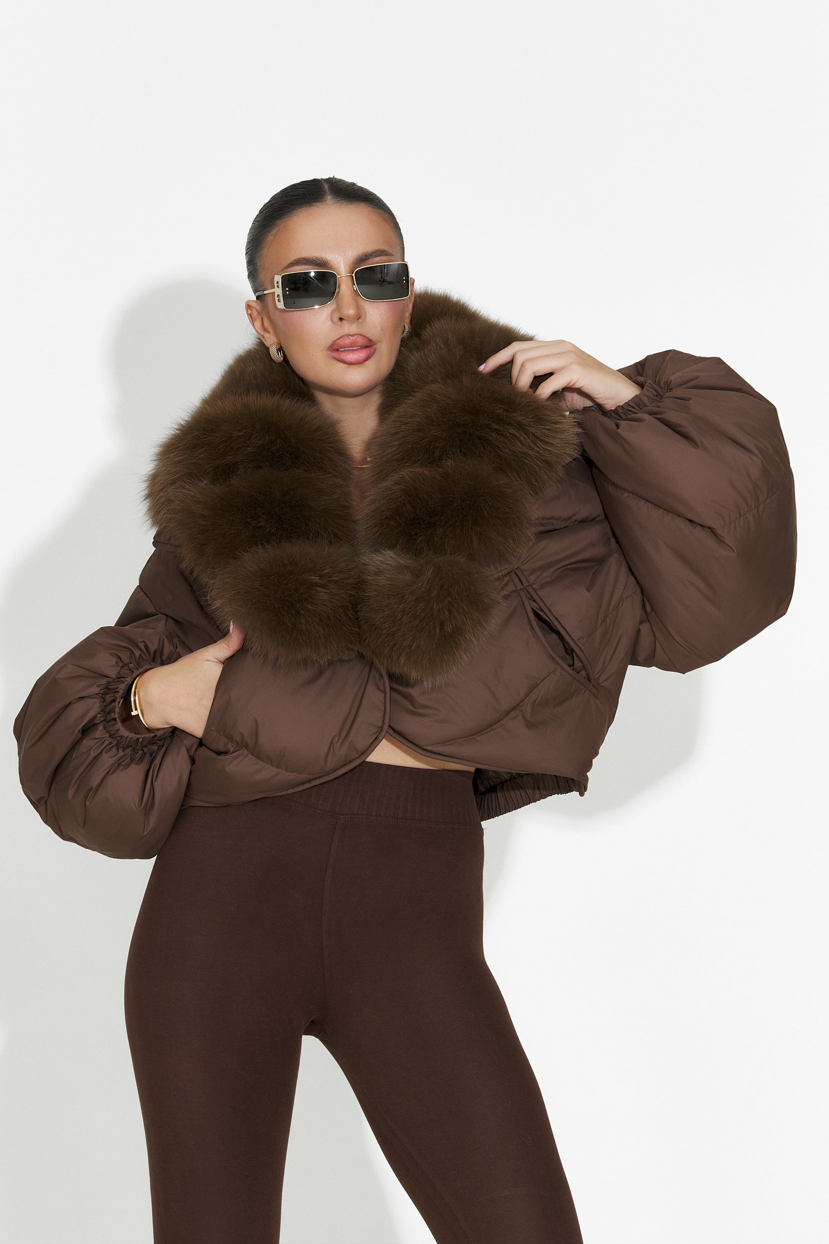 Selvoria Bogas Barna Női Dzseki