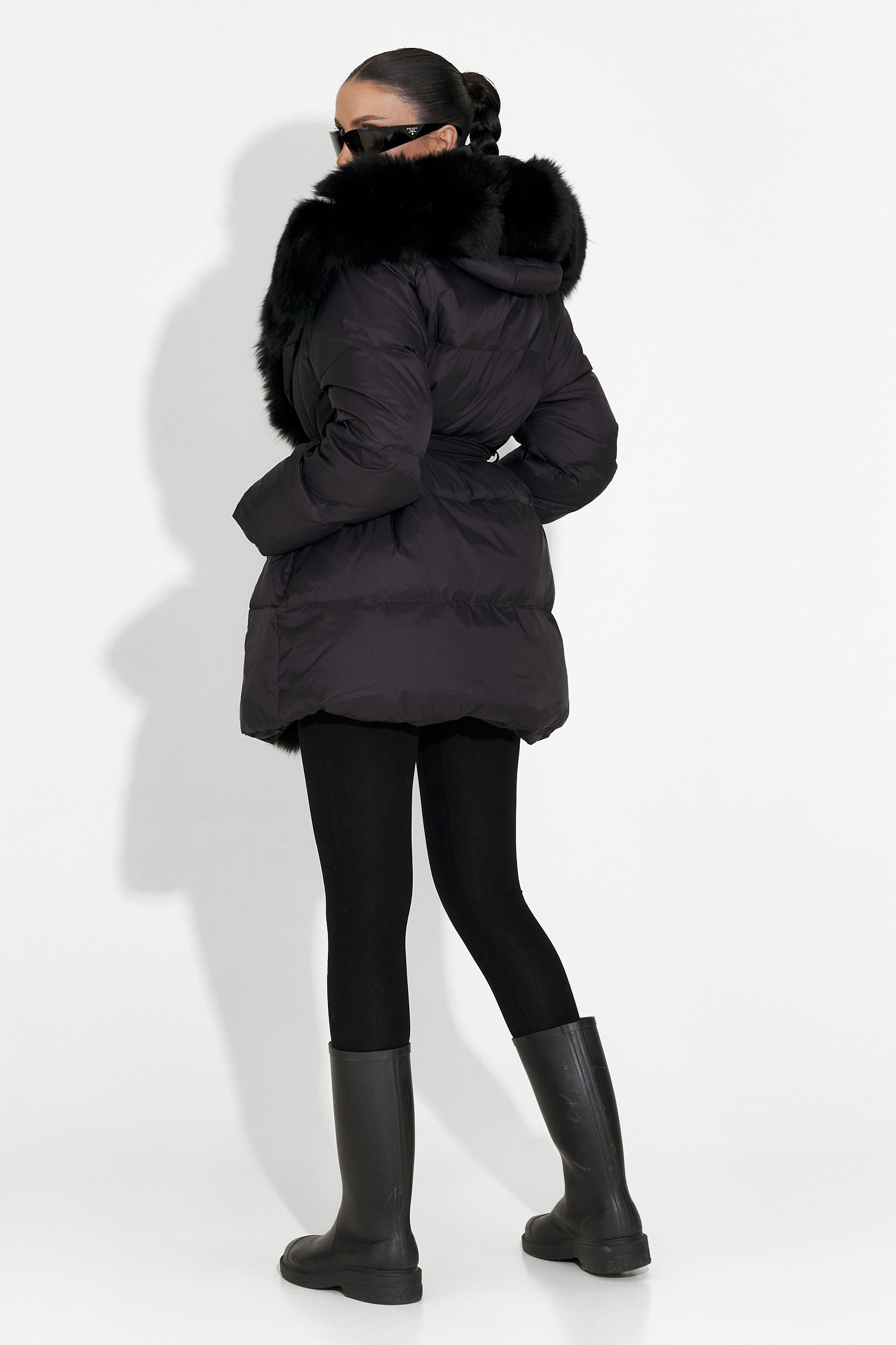 Neolia Bogas Fekete Női Kabát