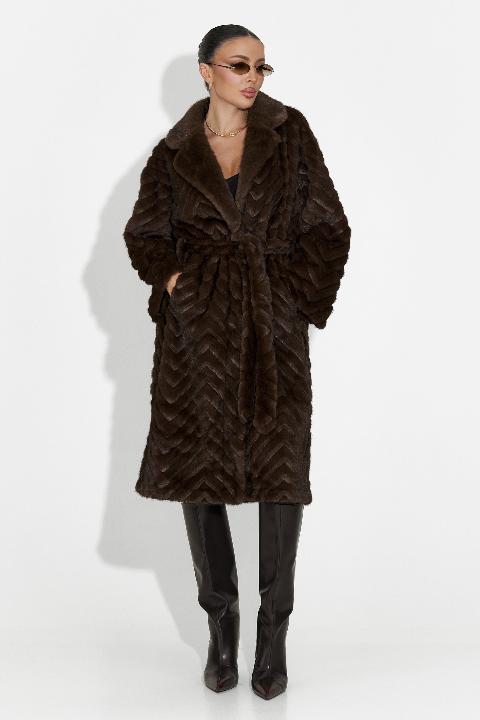 Lunaris Bogas Barna Szőrmegkabát