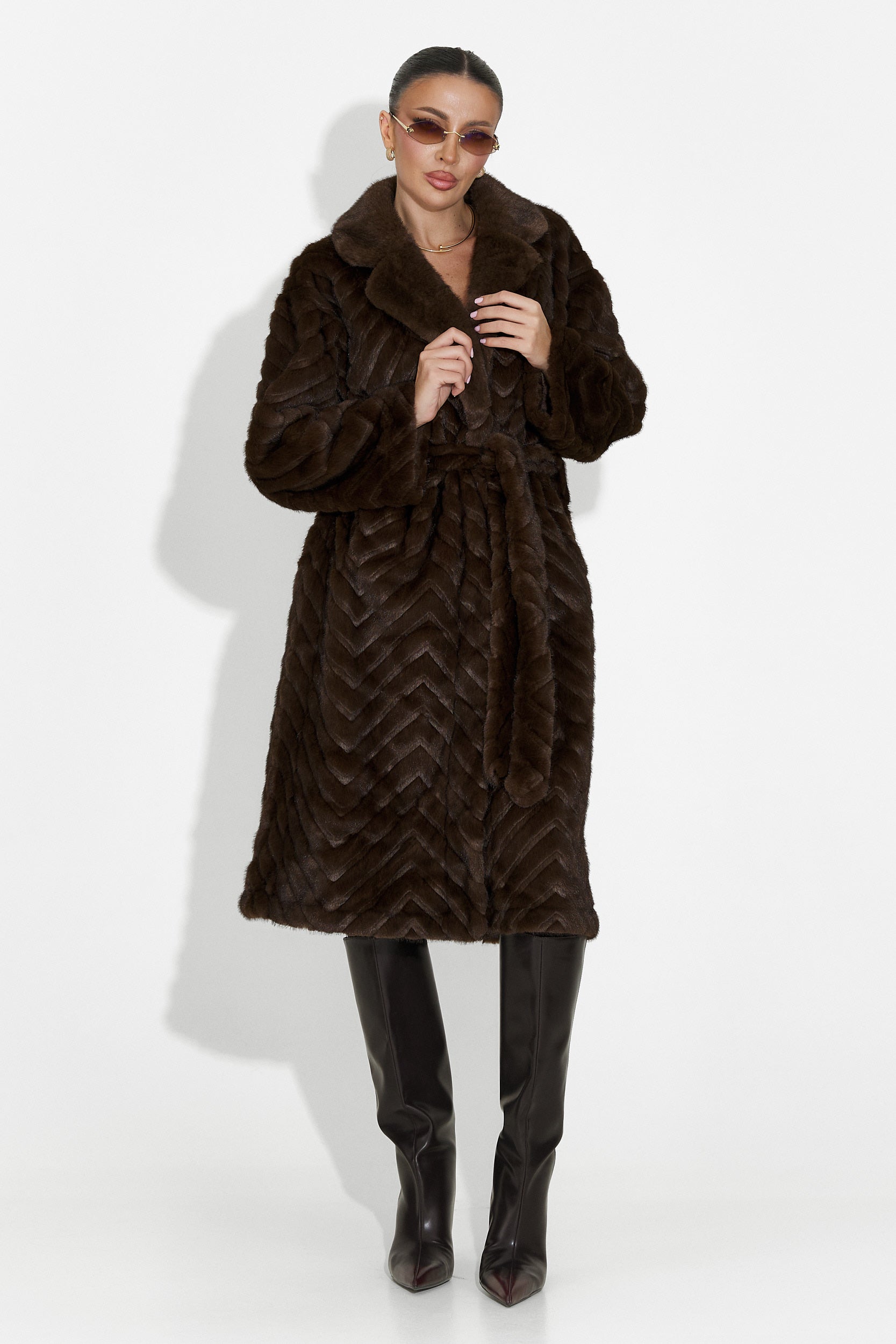 Lunaris Bogas Barna Szőrmegkabát