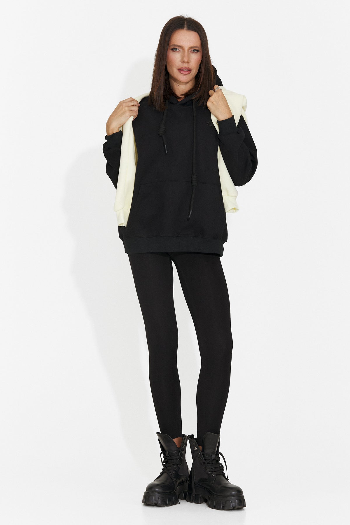 Hanorac casual negru Ciratonia Bogas