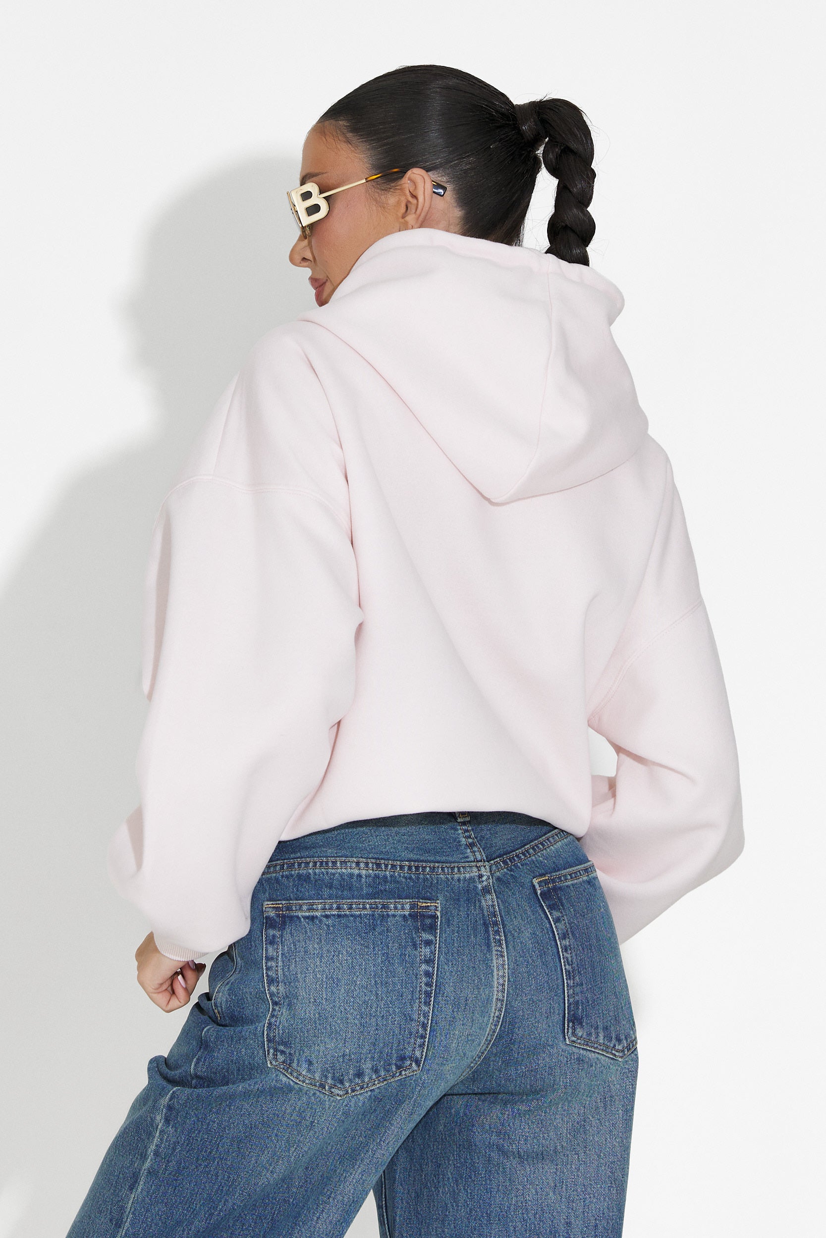 Loravia Bogas Lazacszínű Hölgyek Kapucnis Pulóvere