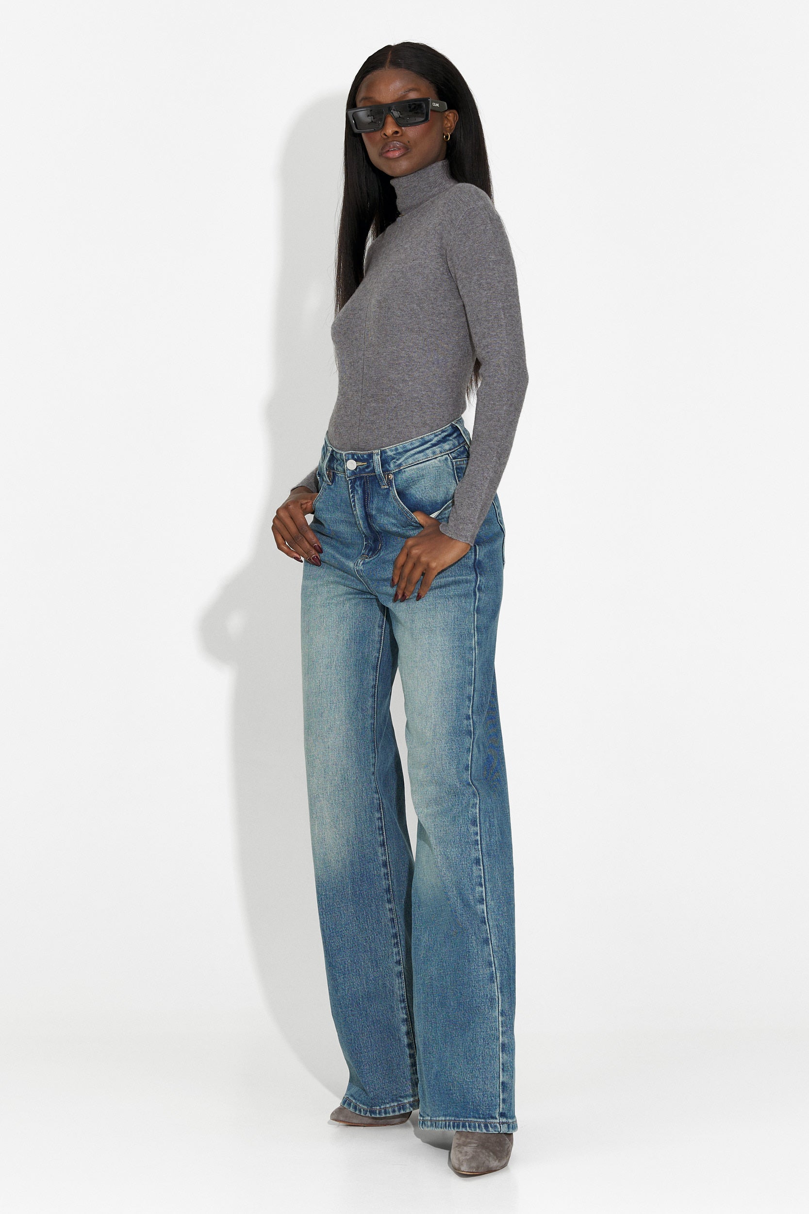 Invera Bogas Casual Szürke Női Pulóver