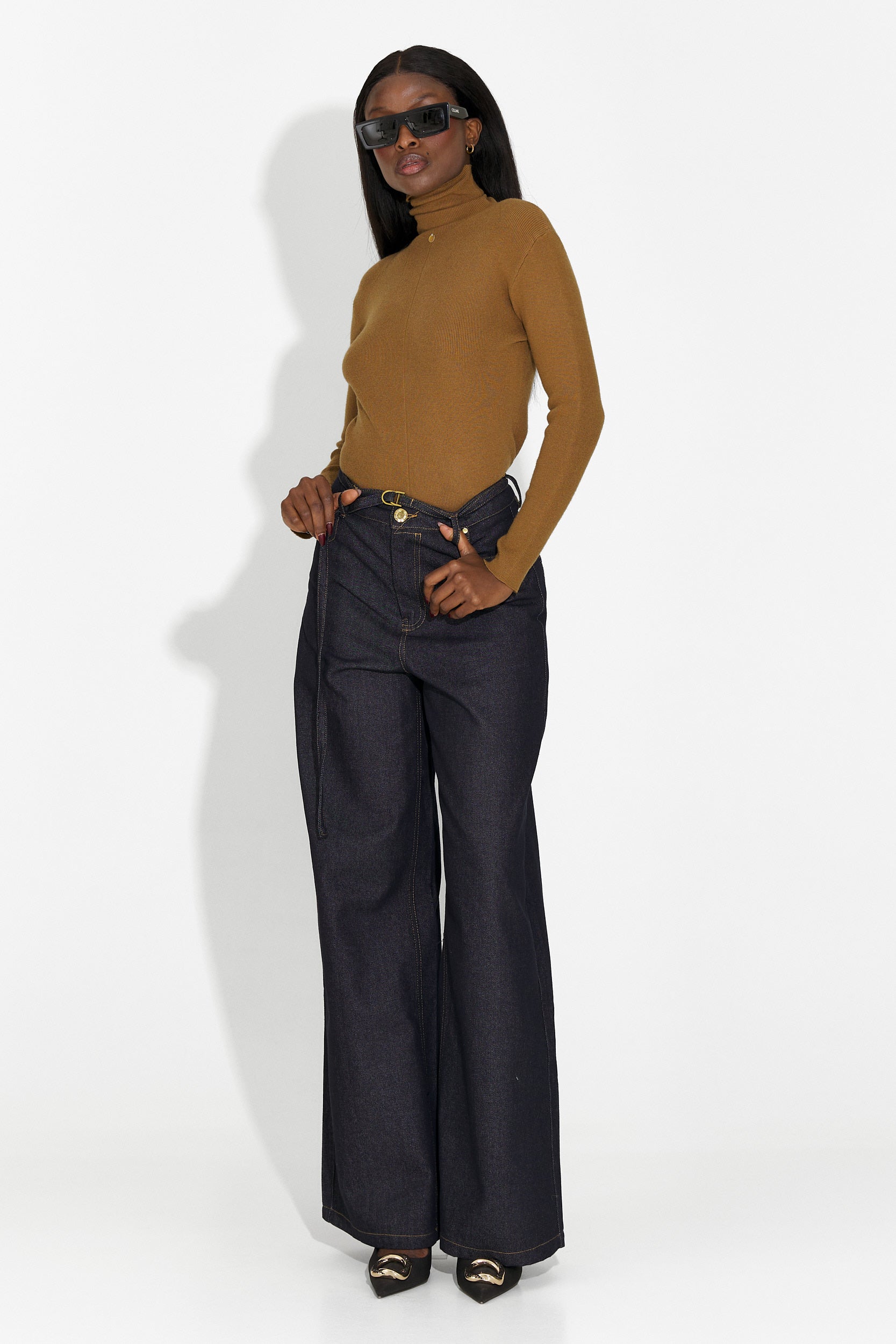 Laza barna hölgy pulóver Invera Bogas