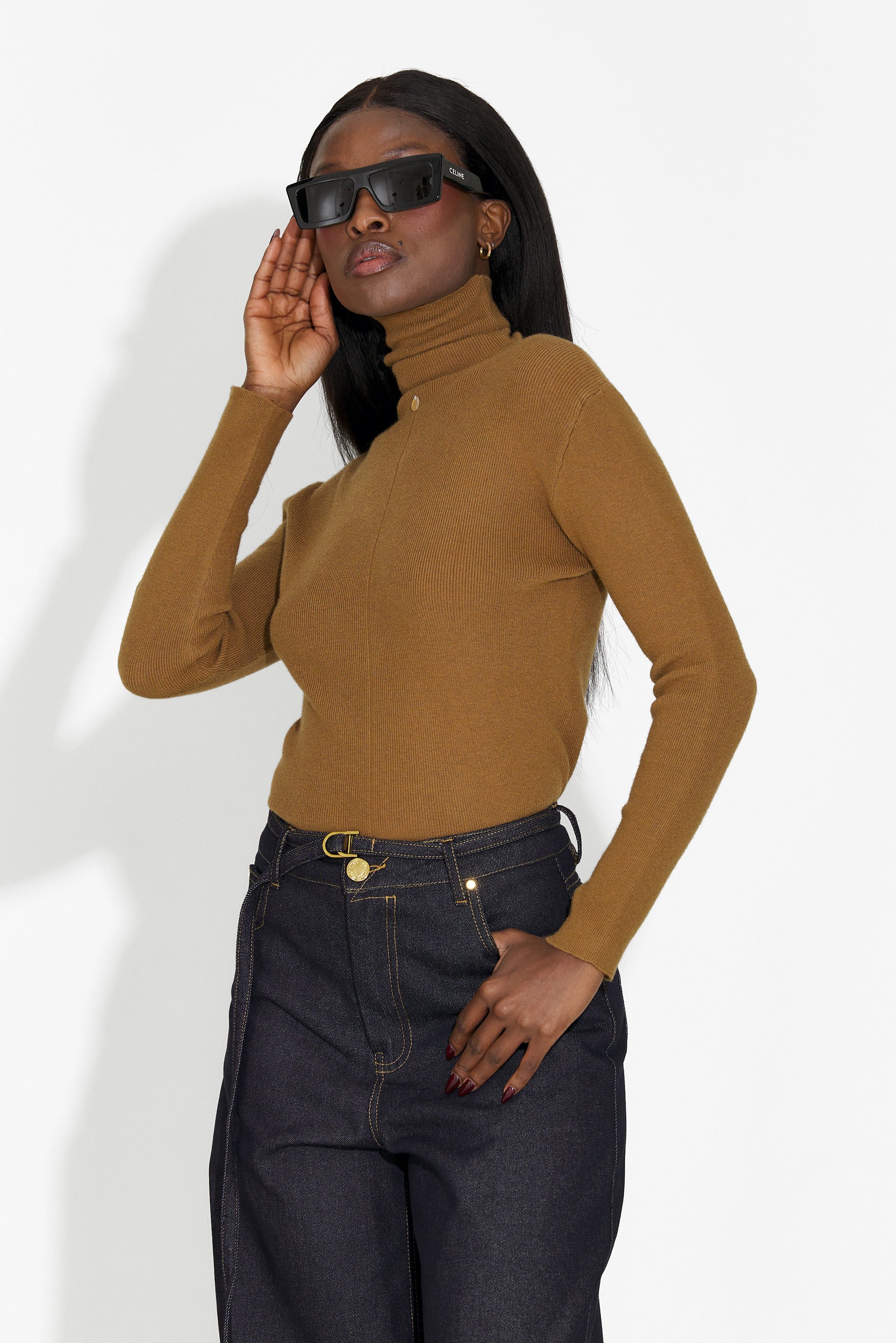 Laza barna hölgy pulóver Invera Bogas