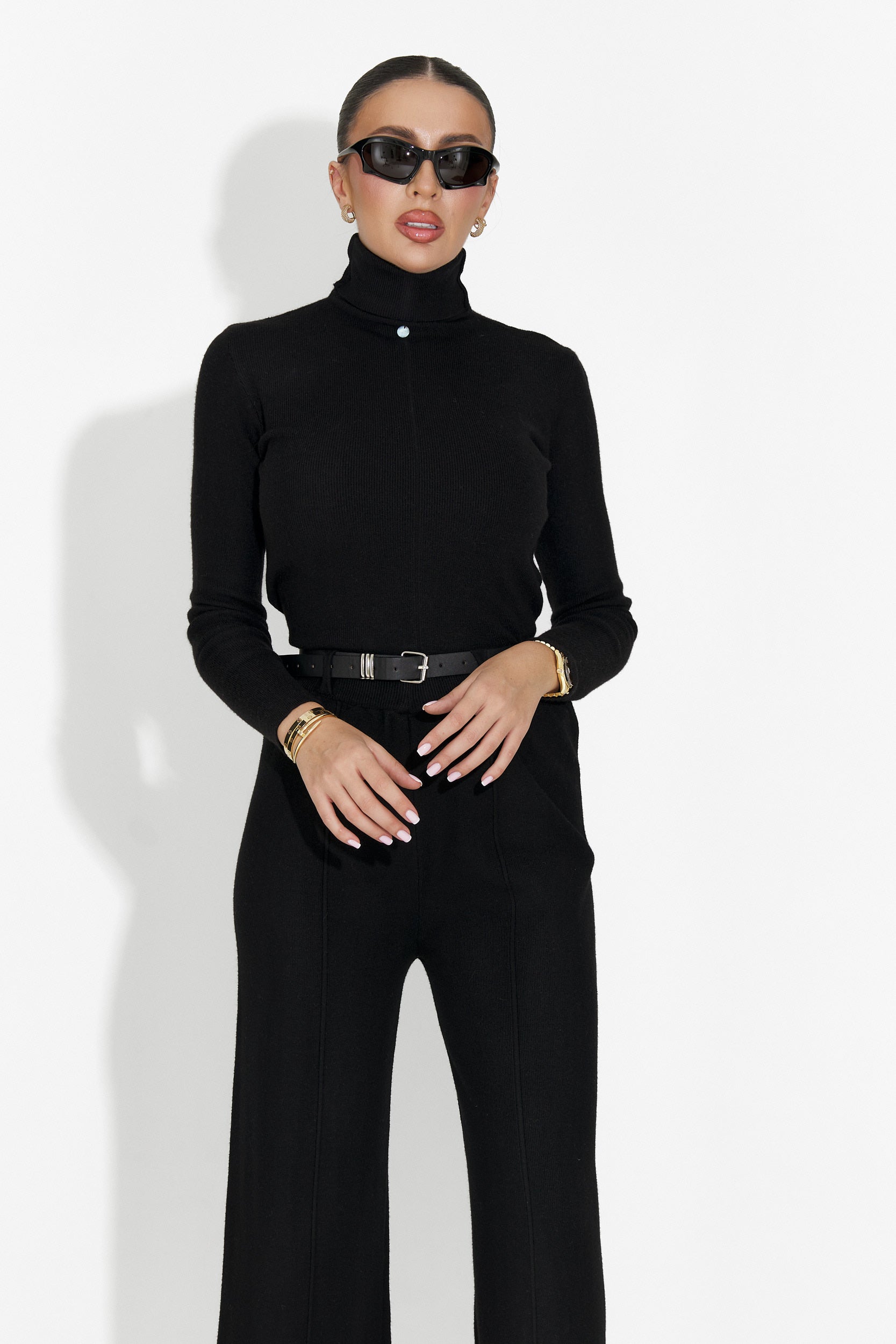 Invera Bogas Fekete Hétköznapi Női Pulóver