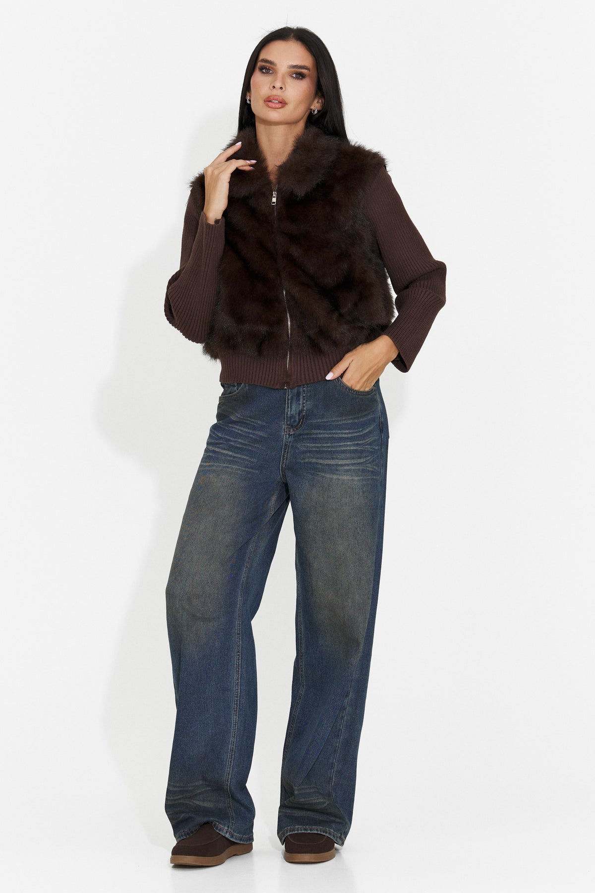 Jacheta casual maro Birleuna Bogas