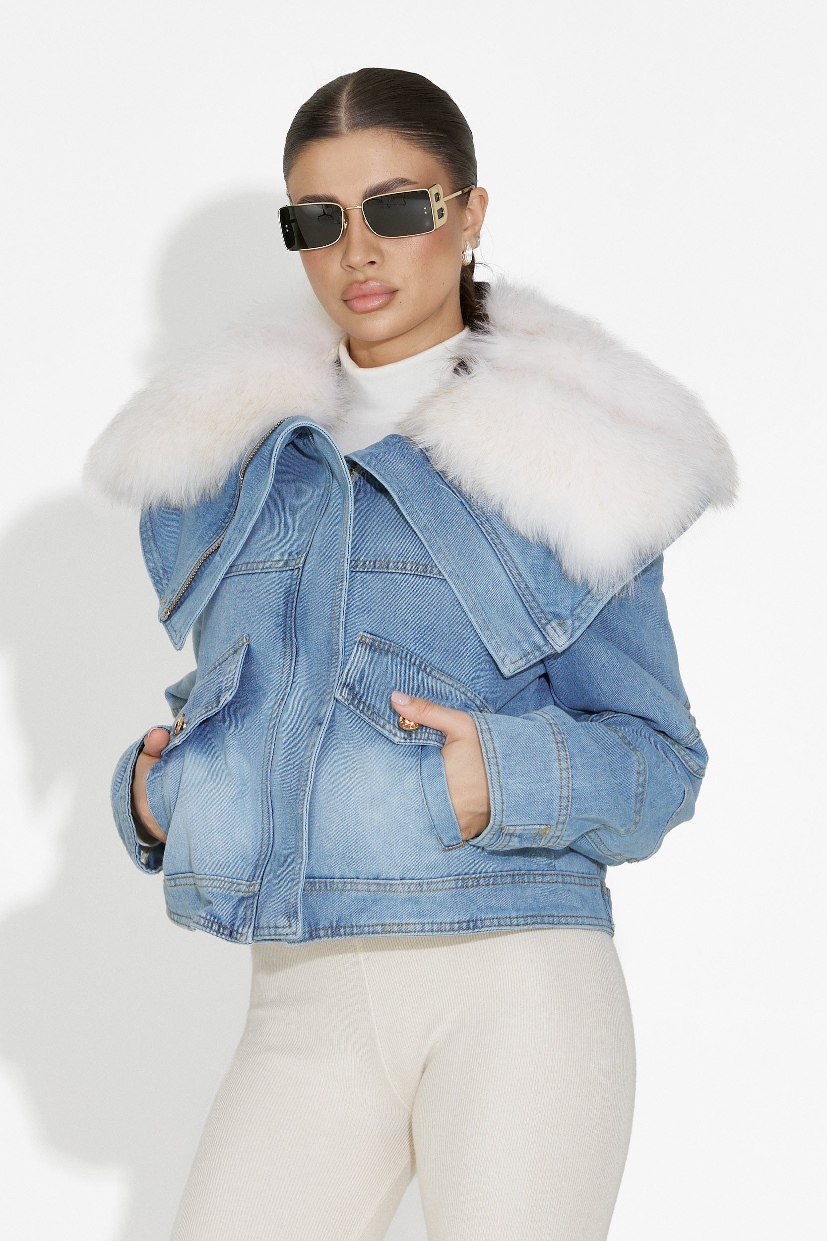 Veliora Bogas Kék Női Dzseki