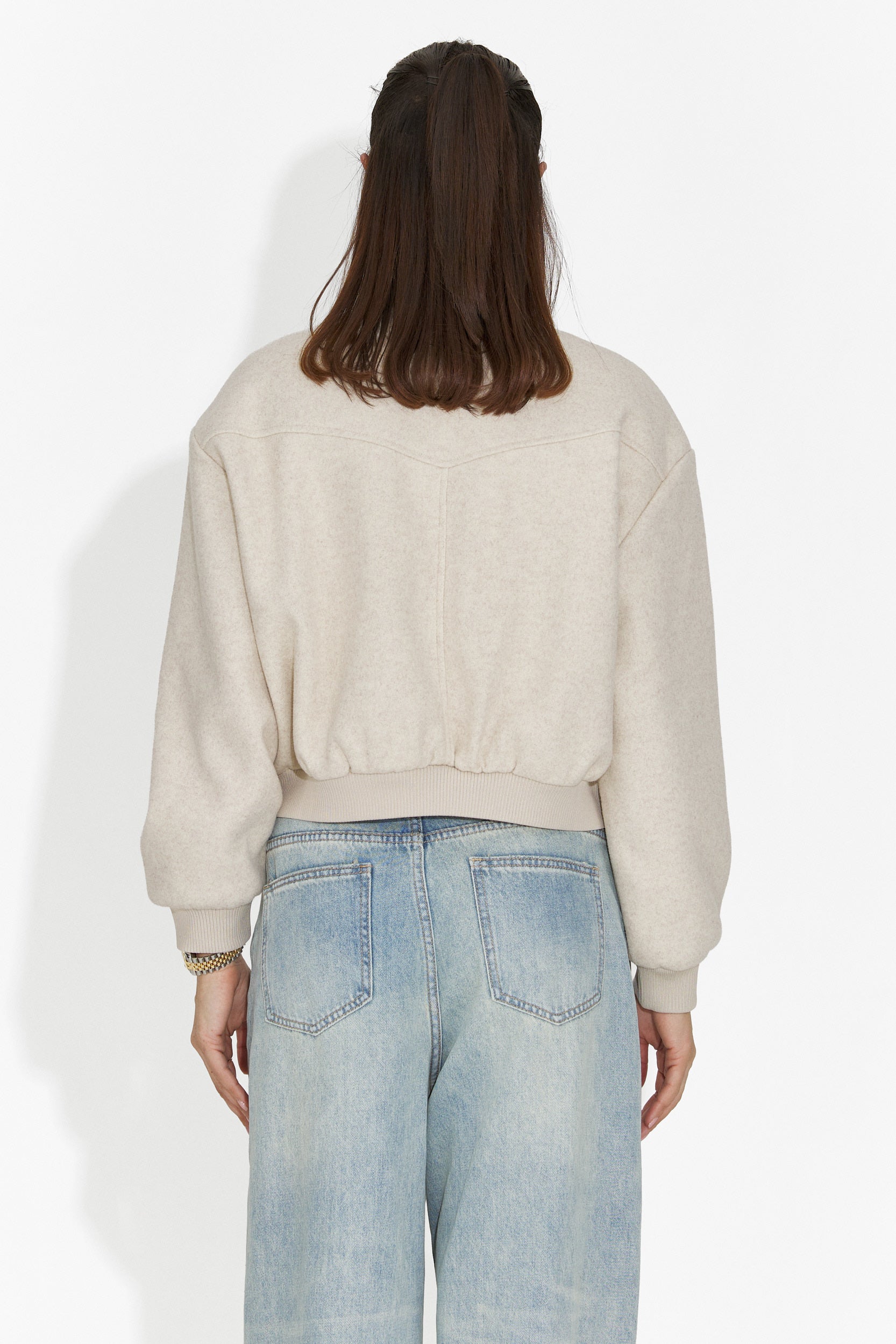 Női alkalmi bézs dzseki Gineta Bogas