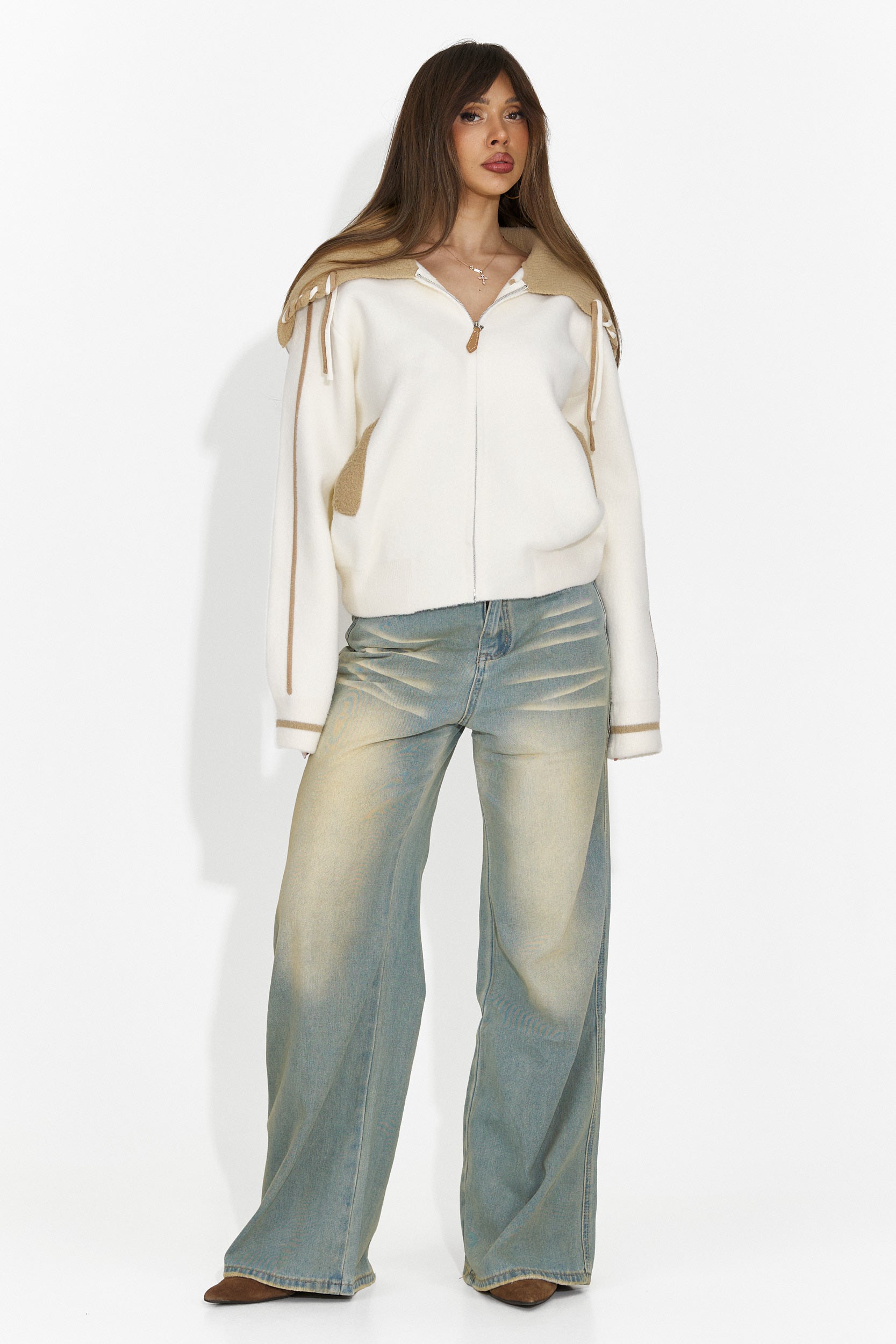 Női alkalmi bézs dzseki Jolina Bogas